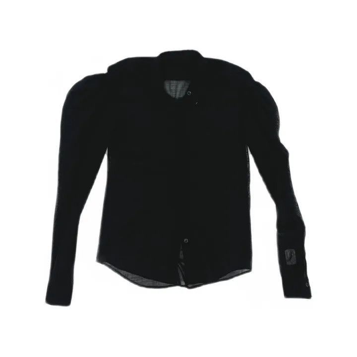Saint Laurent Paris Saint Laurent Classic Black Long Sleeve Blouse -2507 Size XS / US 0-2 / IT 36-38 - 2 Thumbnail