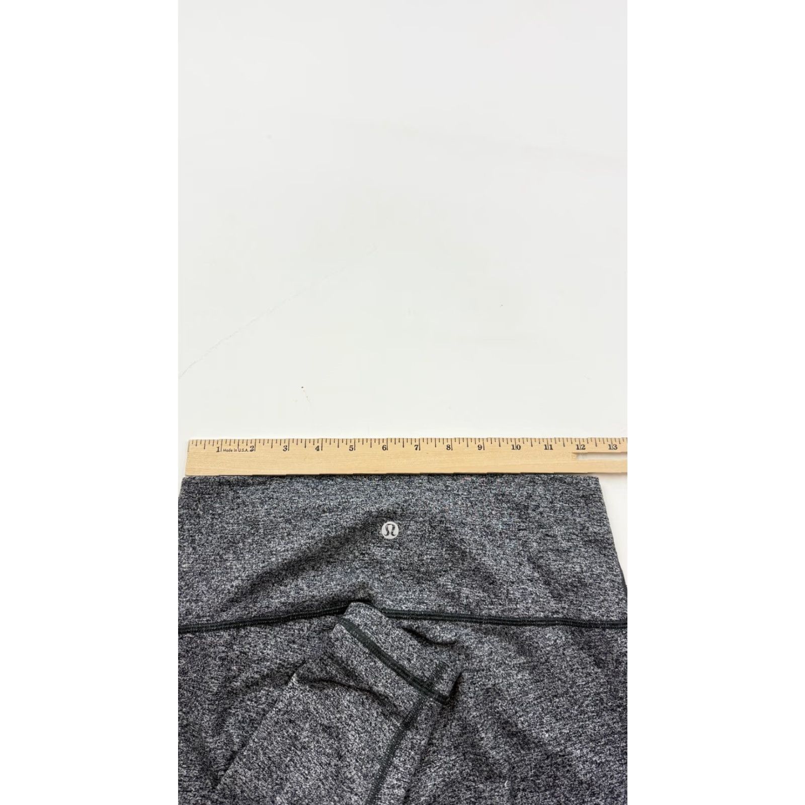 Lululemon Lululemon Leggings Womens 8 Gray Black Heather High Rise Yoga Pants Grit Logo Size 30" / US 8 / IT 44 - 7 Thumbnail