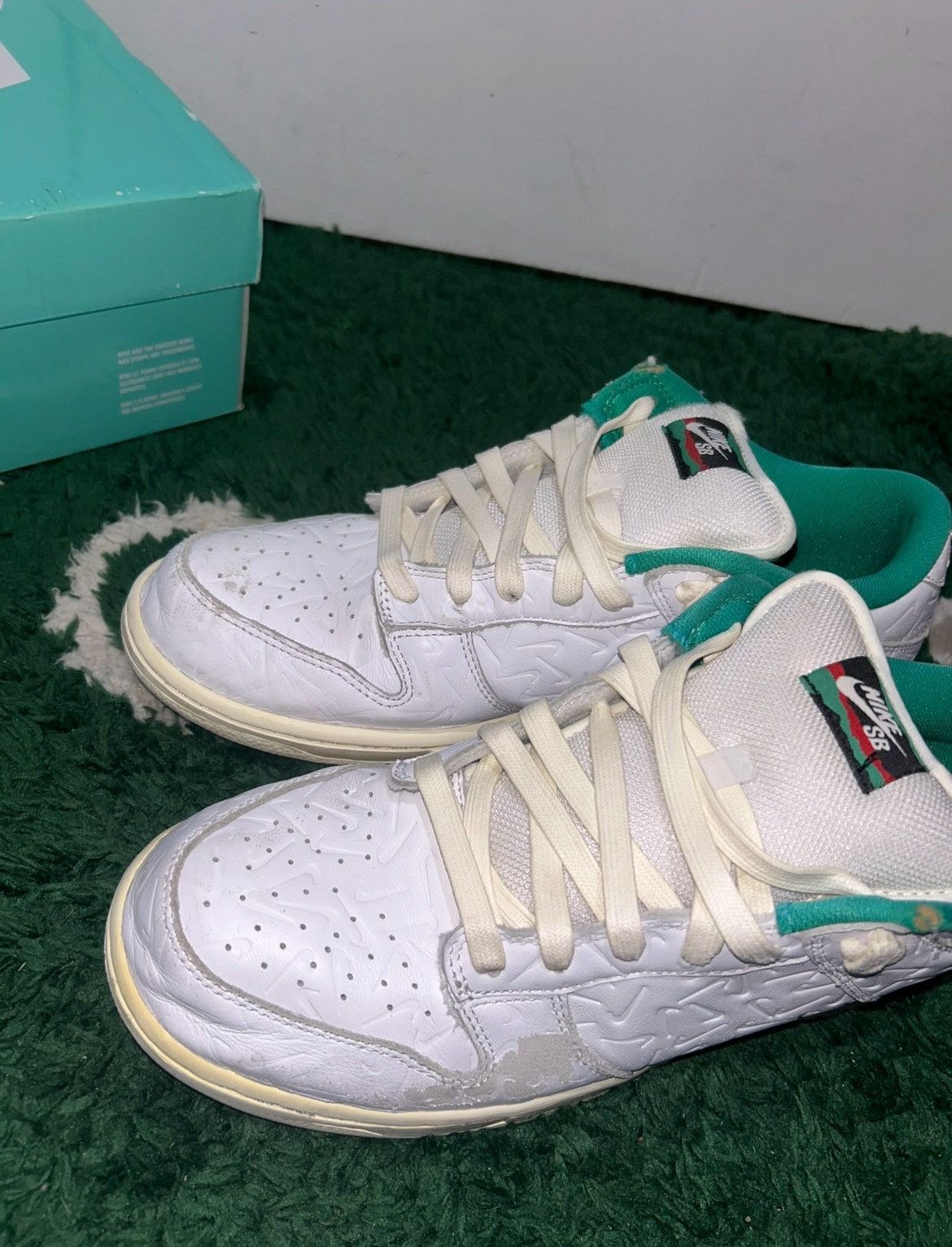 Nike Size 11 - Nike Ben-G x Dunk SB Low Lucid Green Worn With Box Size US 11 / EU 44 - 6 Thumbnail