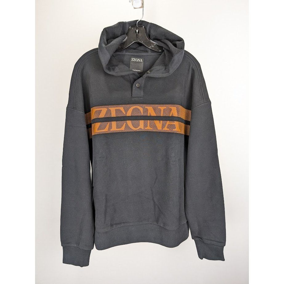 Z Zegna o1rshd1 Hoodie in Black Size US M / EU 48-50 / 2 - 1 Thumbnail