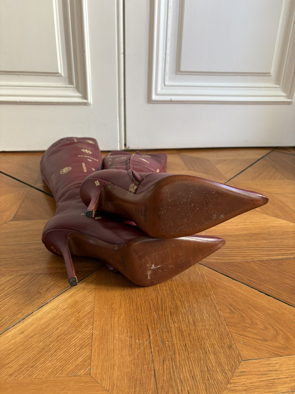 Vetements 110 Passport Leather Boots Size US 6.5 / EU 39-40 - 4 Thumbnail