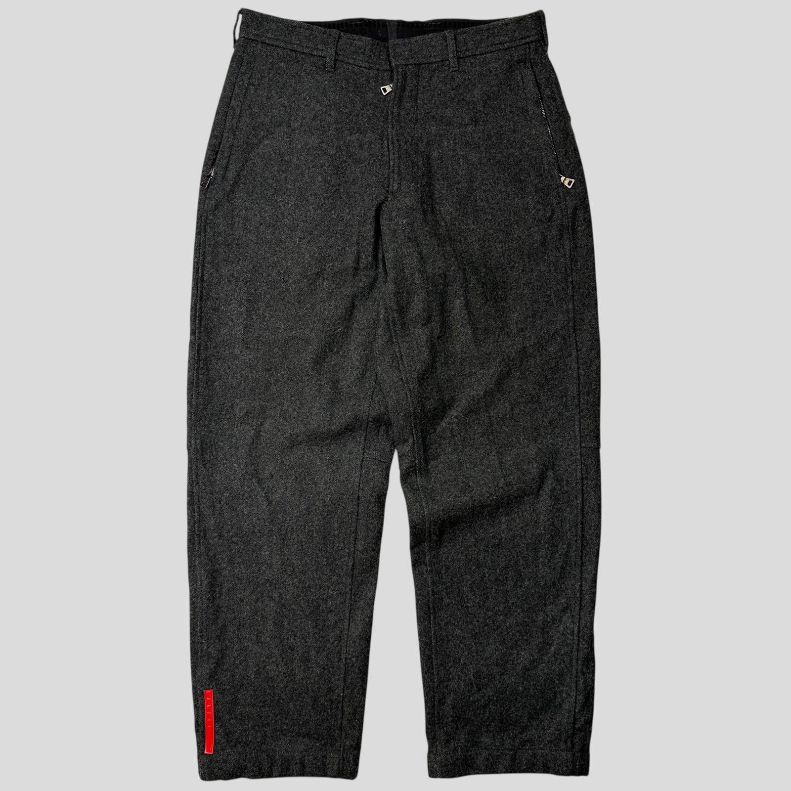 Prada Prada Sport AW99 Heavy Wool Baggy Work Trousers - IT50 Size US 32 / EU 48 - 1 Thumbnail