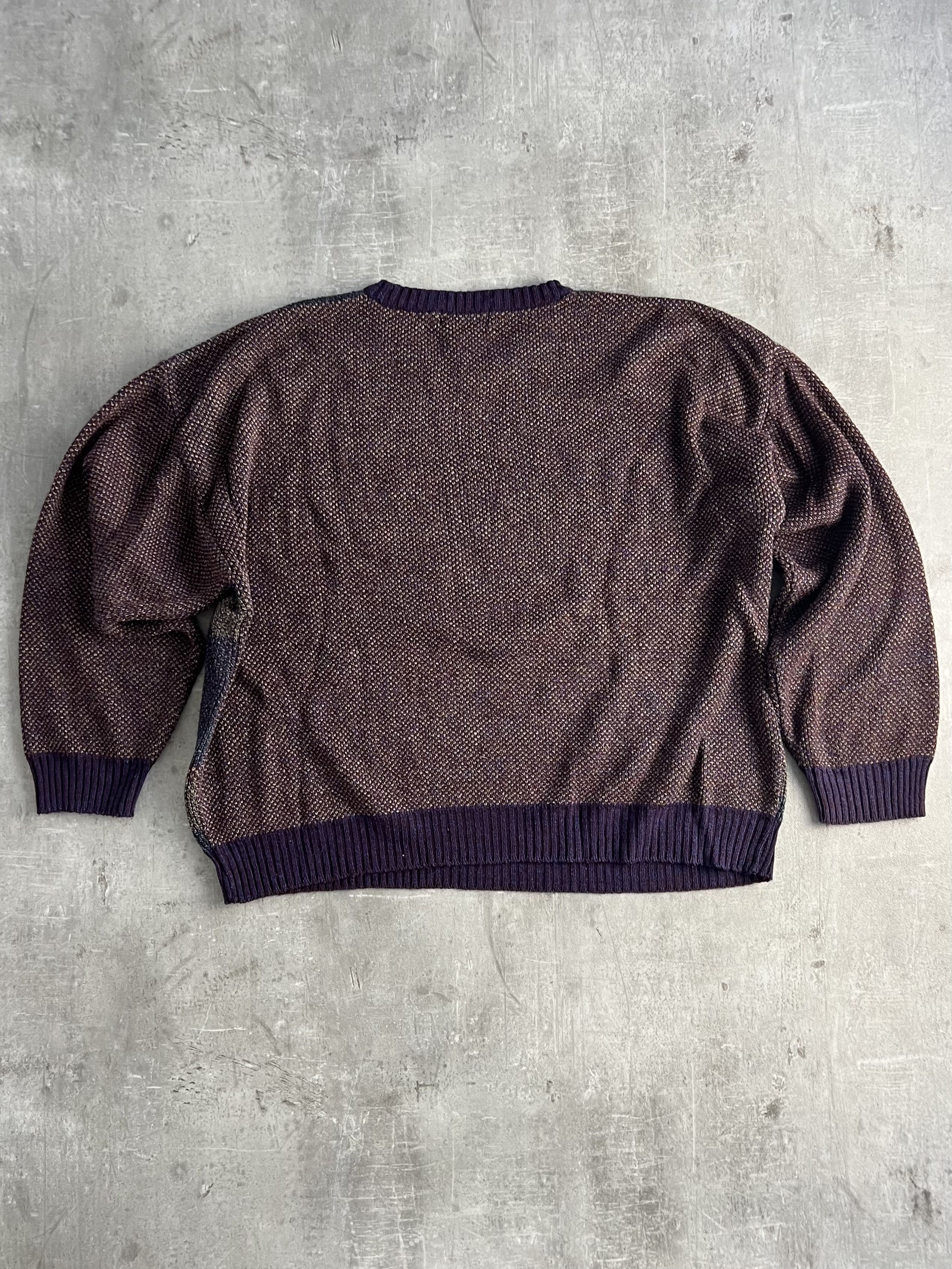 Vintage VINTAGE COSBY PATTERN KNIT PURPLE XXL Size US XXL / EU 58 / 5 - 6 Thumbnail