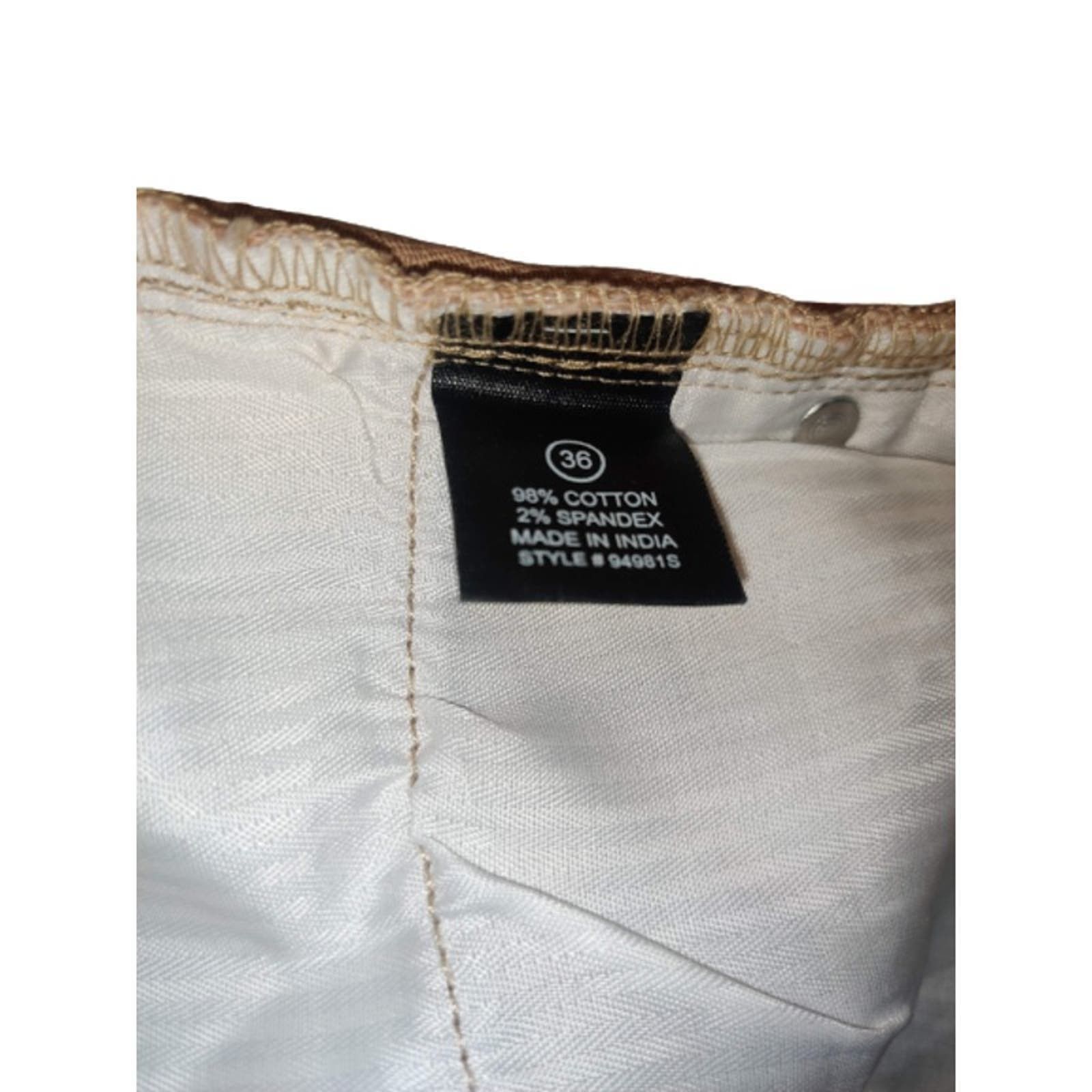 Tommy Hilfiger Men's beige short casual pant size M Size US 29 - 4 Thumbnail