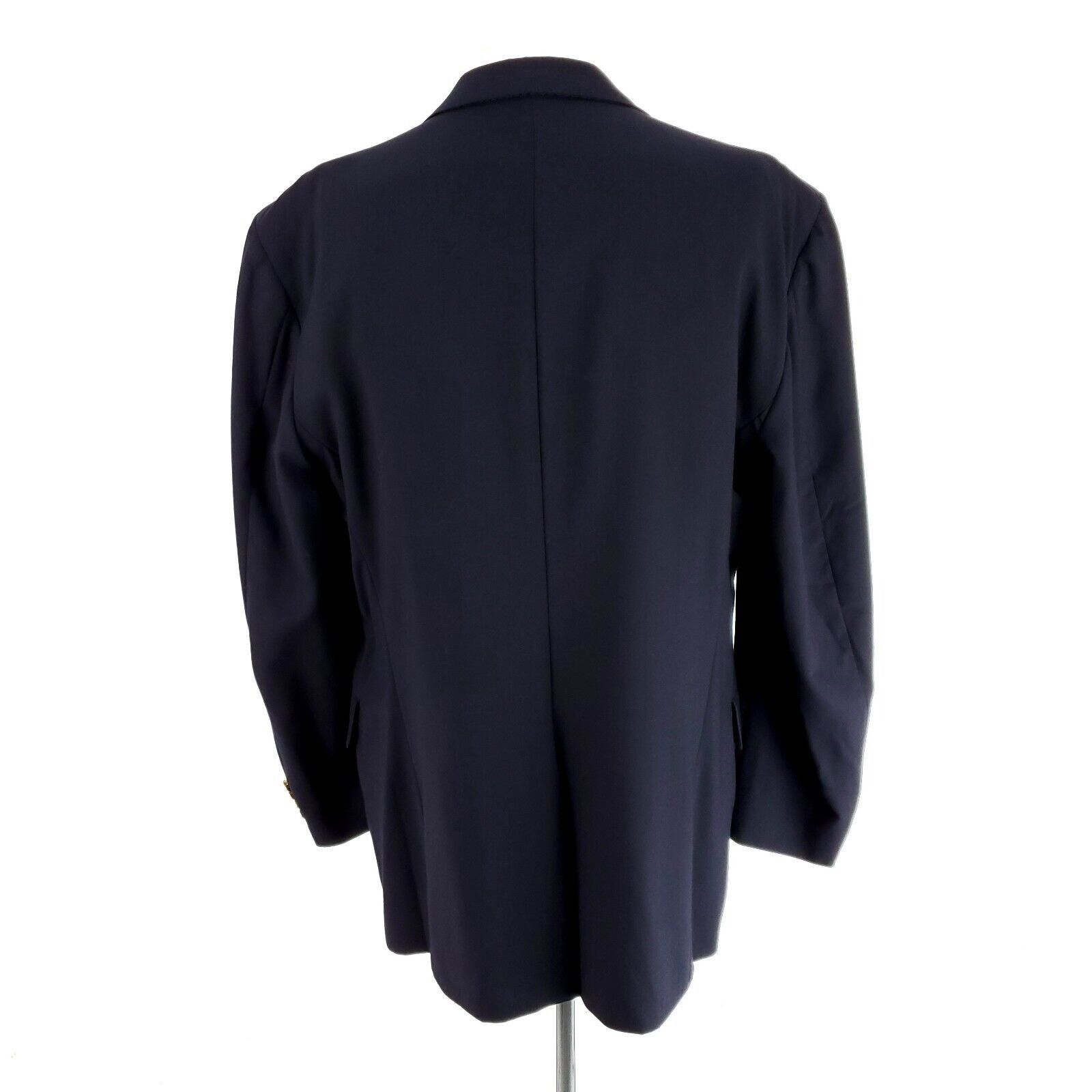 Vintage Stanley Blacker Wool 2 Gold Button Blazer 42L Or Slim 44L Bl Size 42L - 6 Thumbnail