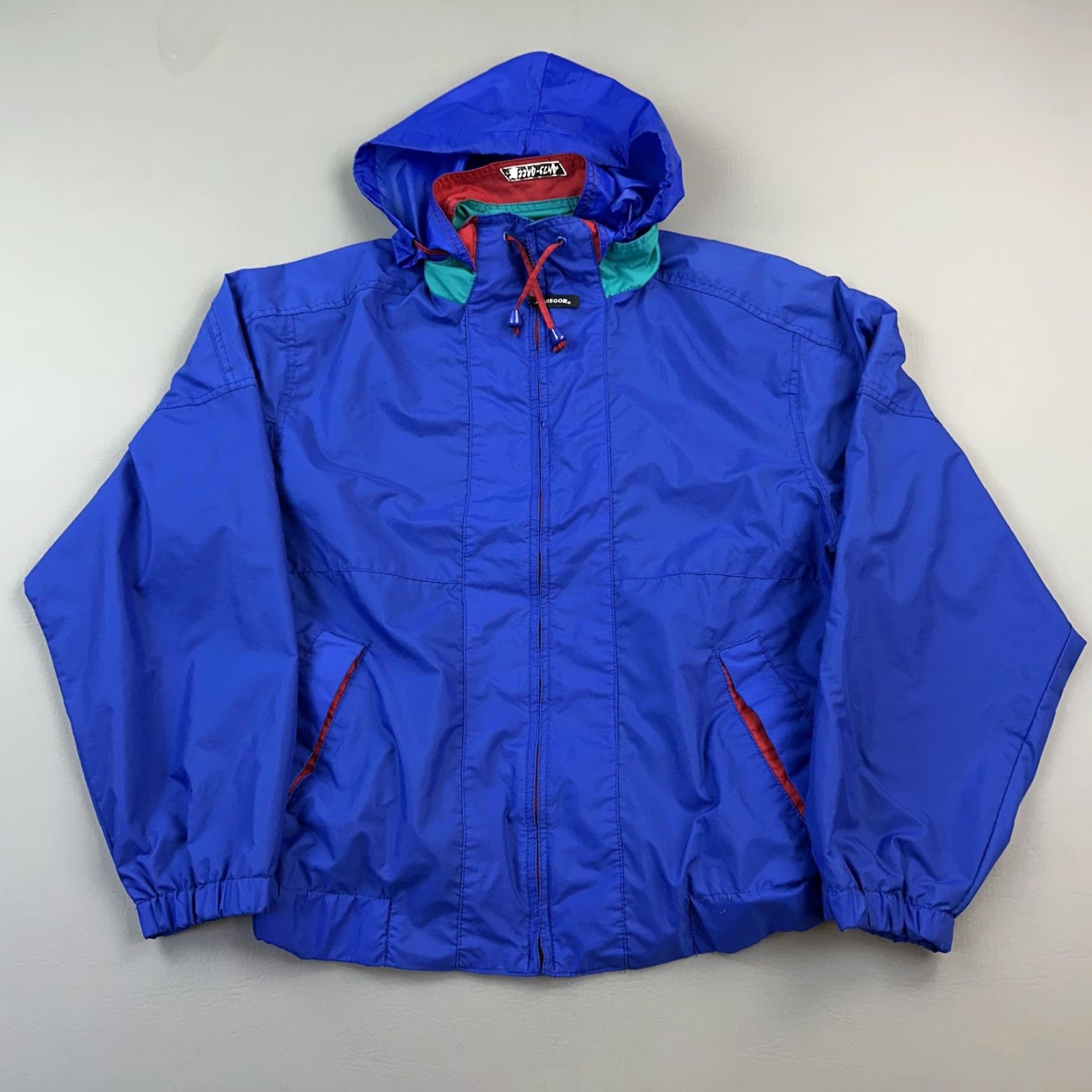 McGregor Vintage McGregor Jacket Mens M Blue Windbreaker Hooded Anti-Breeze 90s Size US M / EU 48-50 / 2 - 2 Thumbnail