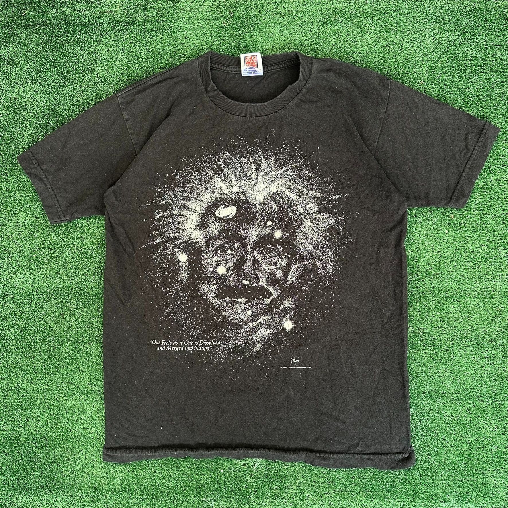 Vintage Vintage 90s Albert Einstein Galaxy T-Shirt Geek Nerd Science Size US S / EU 44-46 / 1 - 1 Thumbnail