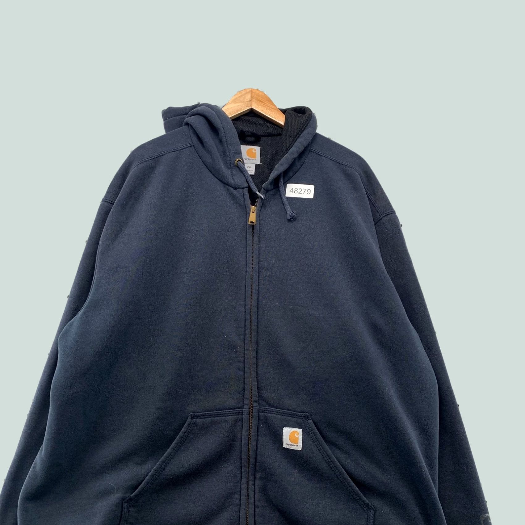 Carhartt Carhartt Hoodie Sweatshirt Mens 2XL Thermal Lined Heavyweight Workwear Zip Up Beige Size US XXL / EU 58 / 5 - 1 Thumbnail