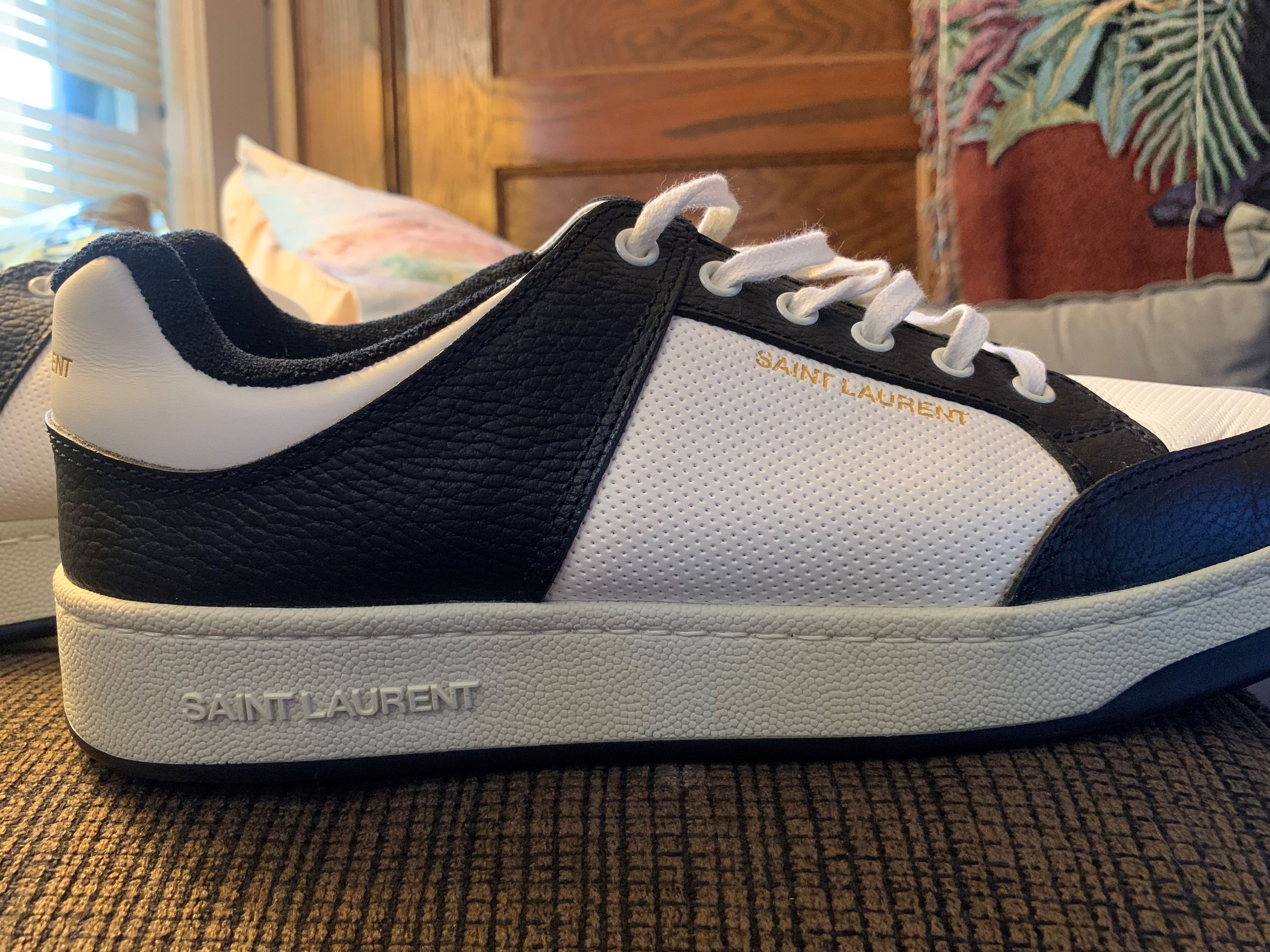 Saint Laurent Paris SL/61 Sneakers in Perforated Leather Size US 11.5 / EU 44-45 - 7 Thumbnail