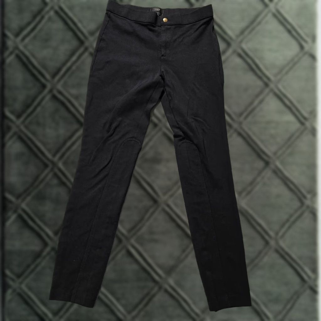 J.Crew J.Crew Pant Womens 4R Black Pixie Snap Mid Rise Skinny Stretch Work Career Size 27" / US 4 / IT 40 - 1 Thumbnail