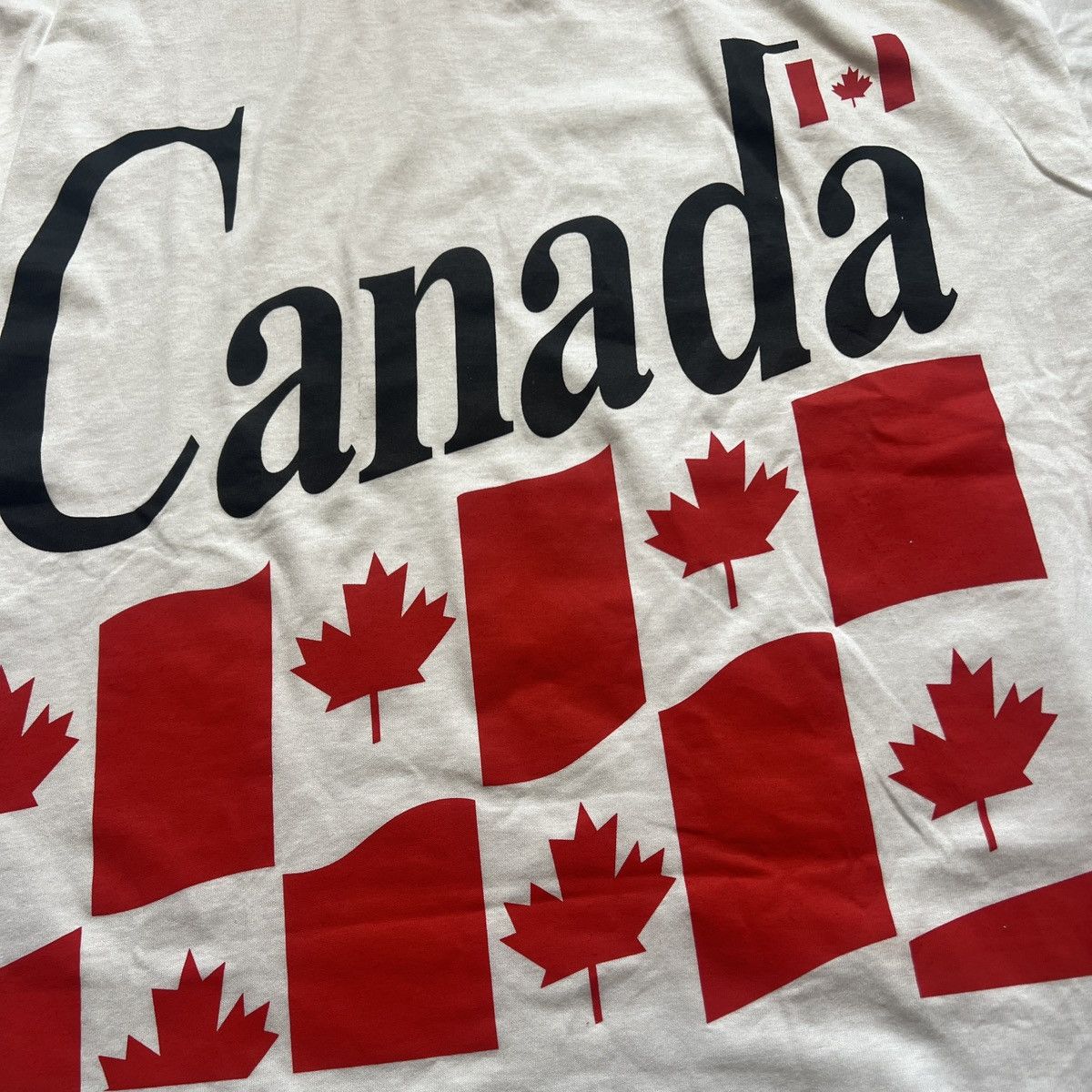 Fruit Of The Loom × Vintage vintage canada flag big print Size US XL / EU 56 / 4 - 2 Thumbnail
