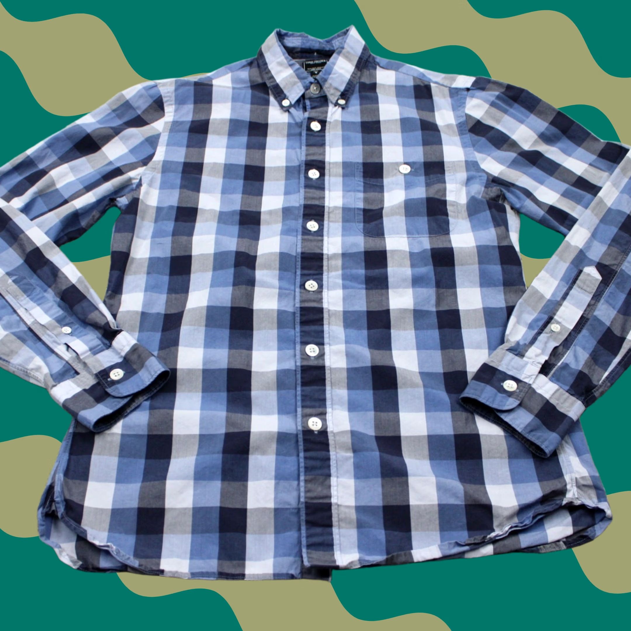 Todd Snyder Todd Snyder Shirt Mens Small Blue Plaid Button-Up Long Sleeve Tailored Regular Fit Vintage: No Size US S / EU 44-46 / 1 - 1 Thumbnail