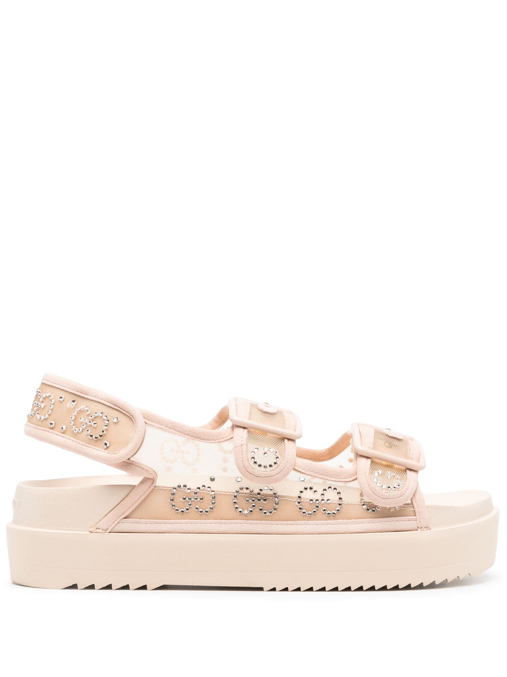 Gucci Gucci GG crystal-embellished mesh sandals SIZE 37 Size ONE SIZE - 1 Thumbnail