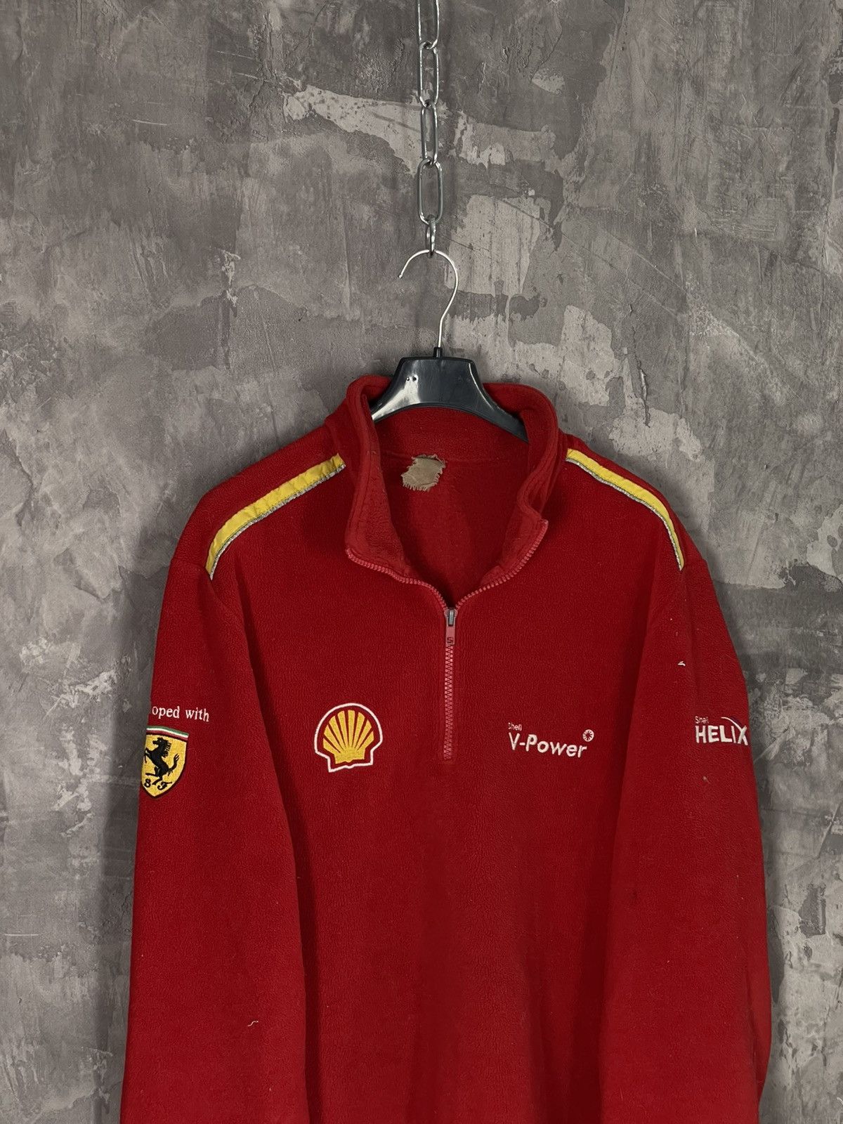 Ferrari × Vintage 💥CRAZY FERRARI SF RED FLEECE JACKET Size US M / EU 48-50 / 2 - 7 Thumbnail