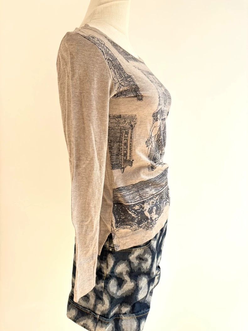 Vivienne Westwood Vivienne Westwood Beige vintage printed T-shirt with leopa Size M / US 6-8 / IT 42-44 - 4 Thumbnail