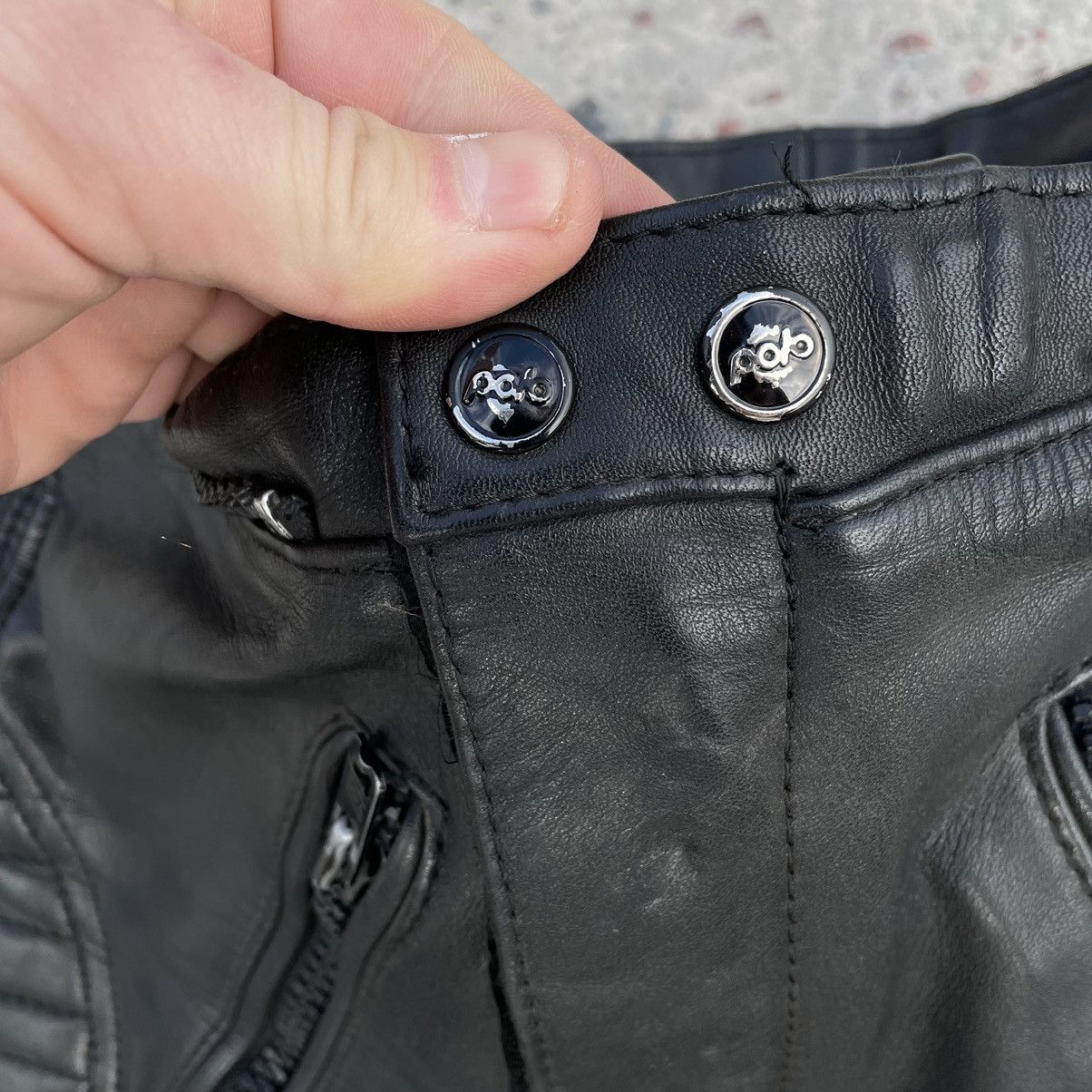 Vintage Vintage Moto Leather Pants 29 Size USA Y2K 90s Size US 29 - 5 Thumbnail