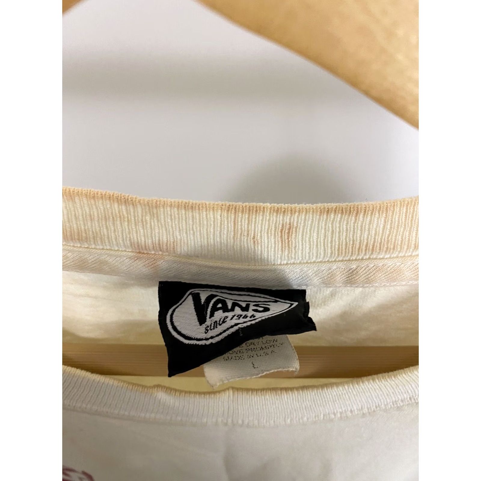 Vans VINTAGE Vans Warped Tour 1999 Festival Promo Short Sleeve T-Shirt L USA Shirt Mens Cream Size US L / EU 52-54 / 3 - 3 Thumbnail