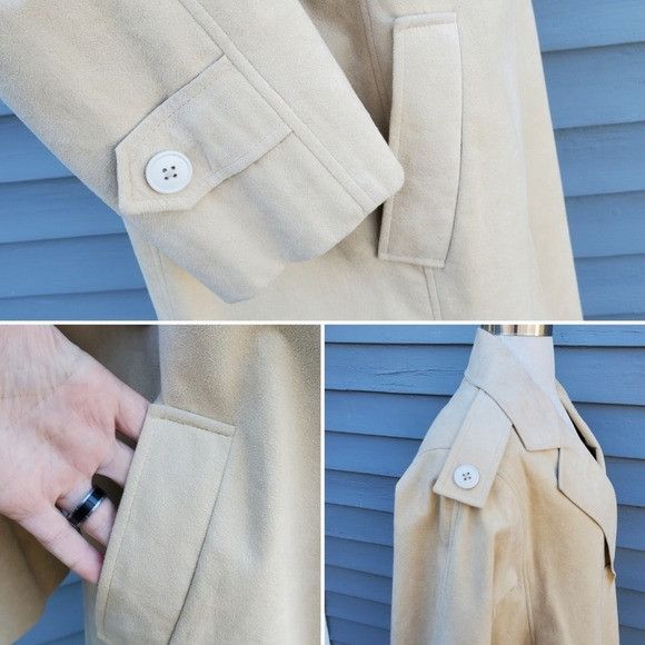 Vintage Vintage 70s Western Boho Ultrasuede Faux Suede Camel Honey T Size XL / US 12-14 / IT 48-50 - 4 Thumbnail