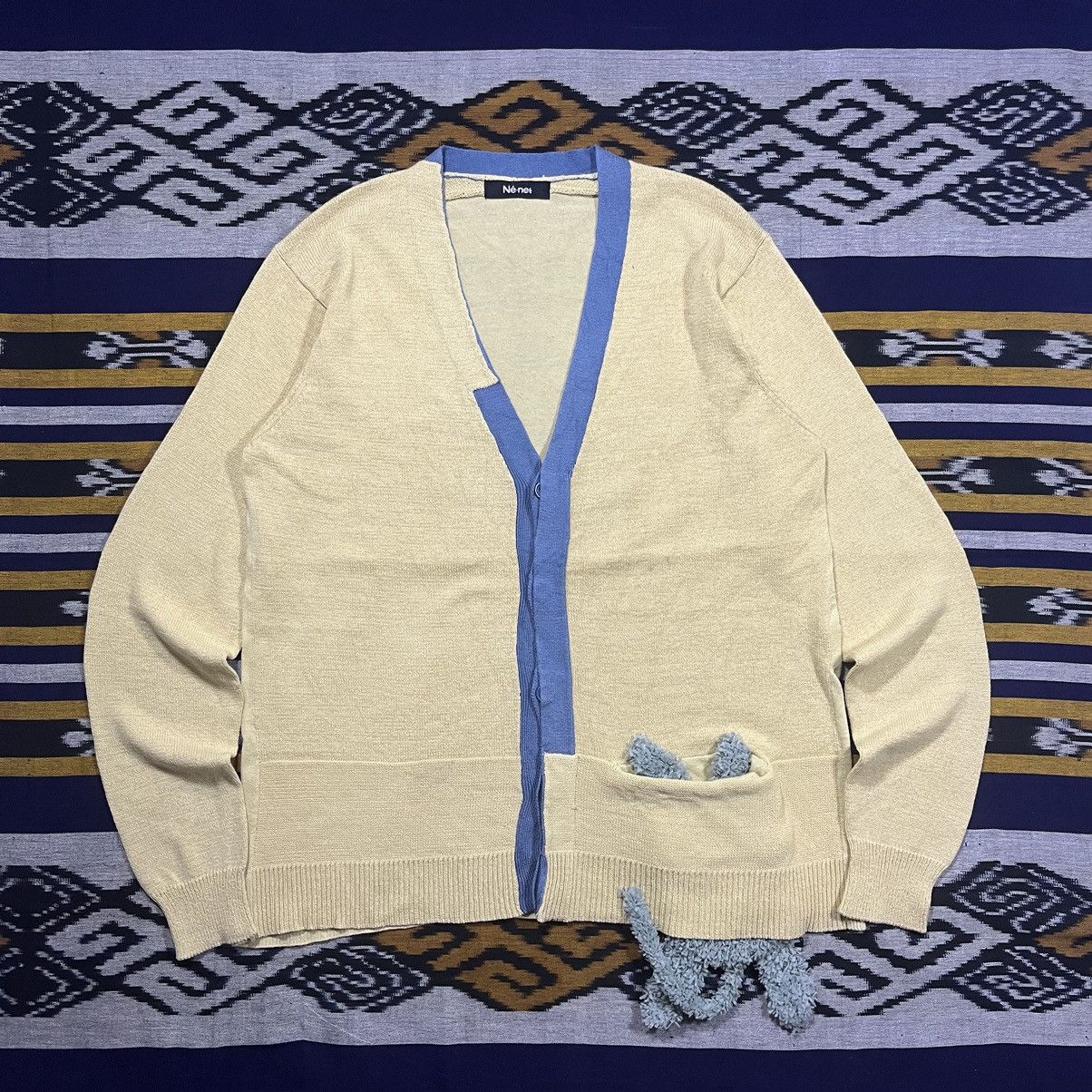 Issey Miyake Ne-Net Cardigan Knit Mouse Pocket Size US L / EU 52-54 / 3 - 1 Thumbnail