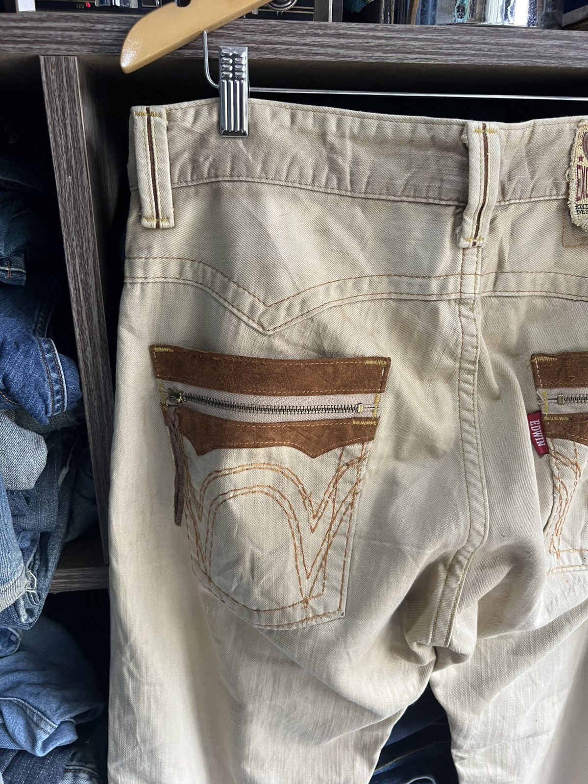 Edwin 🔥Edwin Exclusive Vintage Western Style Distressed Denim Size US 36 / EU 52 - 15 Thumbnail