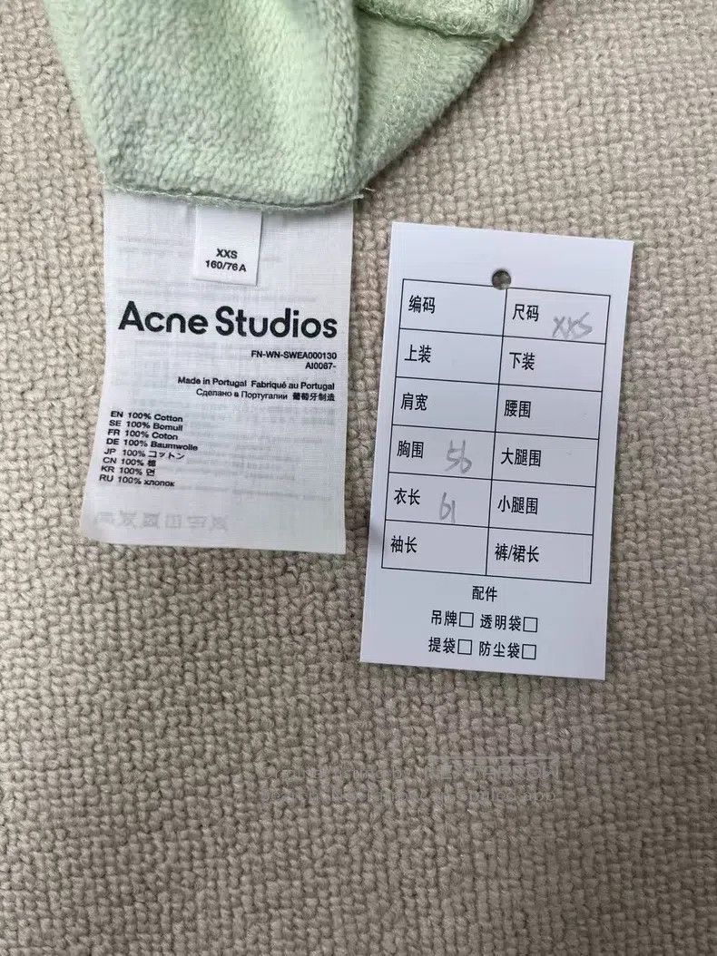 Acne Studios Acne Studios Solid Color Logo Embroidered Pullover Hoodie Size XXS / US 00 / IT 34 - 5 Thumbnail