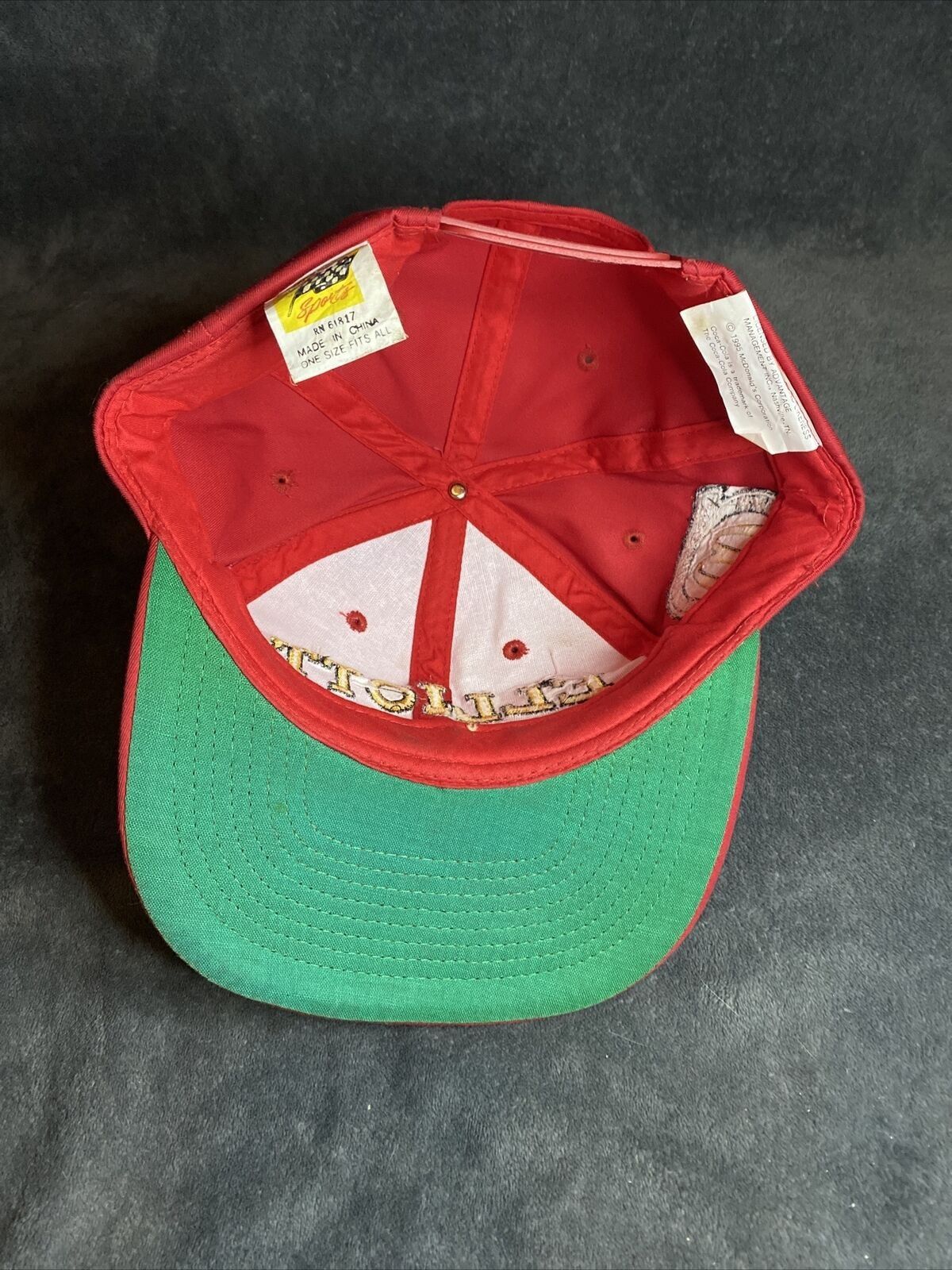 NASCAR Vintage 90s McDonald's Racing Team Bill Elliot 94 Hat Size ONE SIZE - 6 Thumbnail