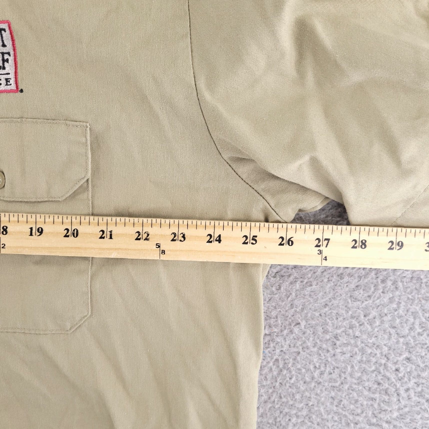 Dickies Dickies Shirt Mens XL Button-Up Short Sleeve Brown Solid Work Baggy Fit Great Wolf Lodge Size US XL / EU 56 / 4 - 7 Thumbnail