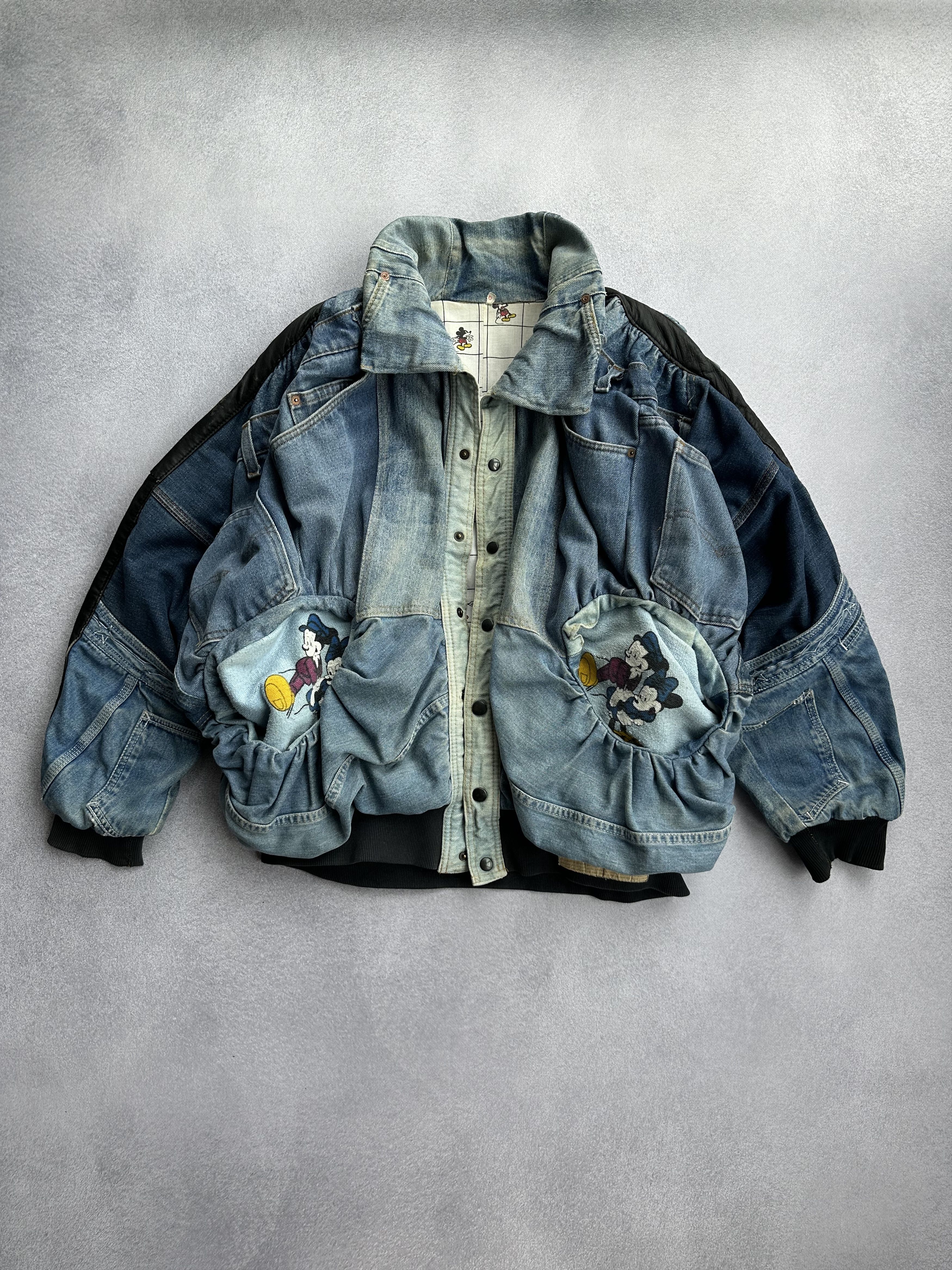 Disney × Undercover Disney DonaldDuck 90s PatchWork Levi’s Denim Handmade Jacket Size US L / EU 52-54 / 3 - 8 Thumbnail