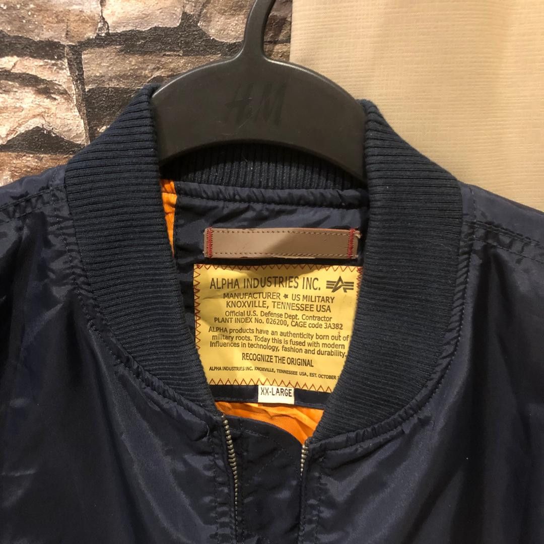 Alpha Industries Alpha Industries MA-1 Bomber Jacket Navy XXL Nylon Size US XXL / EU 58 / 5 - 4 Thumbnail