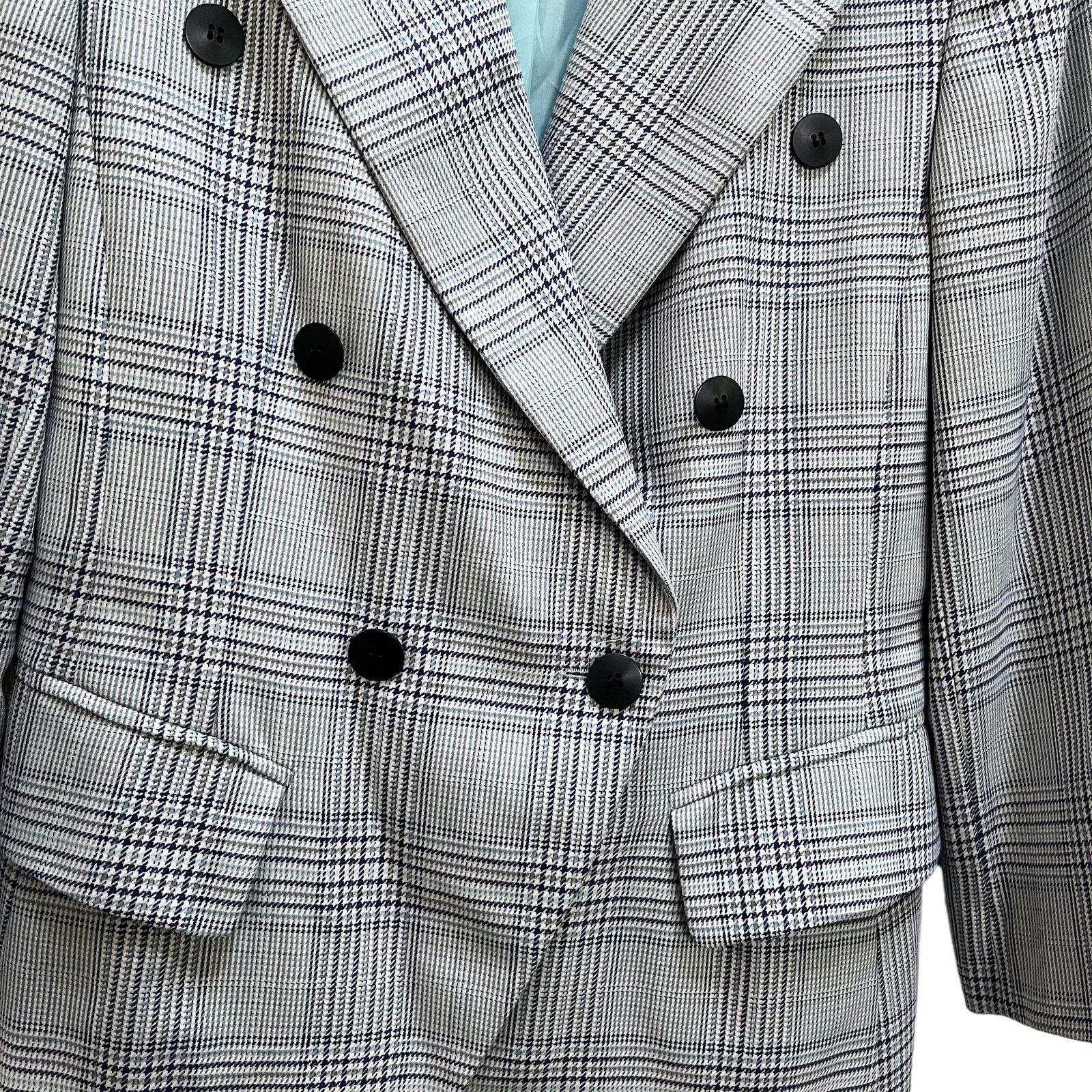 Escada Vintage Escada Margaretha Ley plaid double breasted blazer Size M / US 6-8 / IT 42-44 - 9 Thumbnail