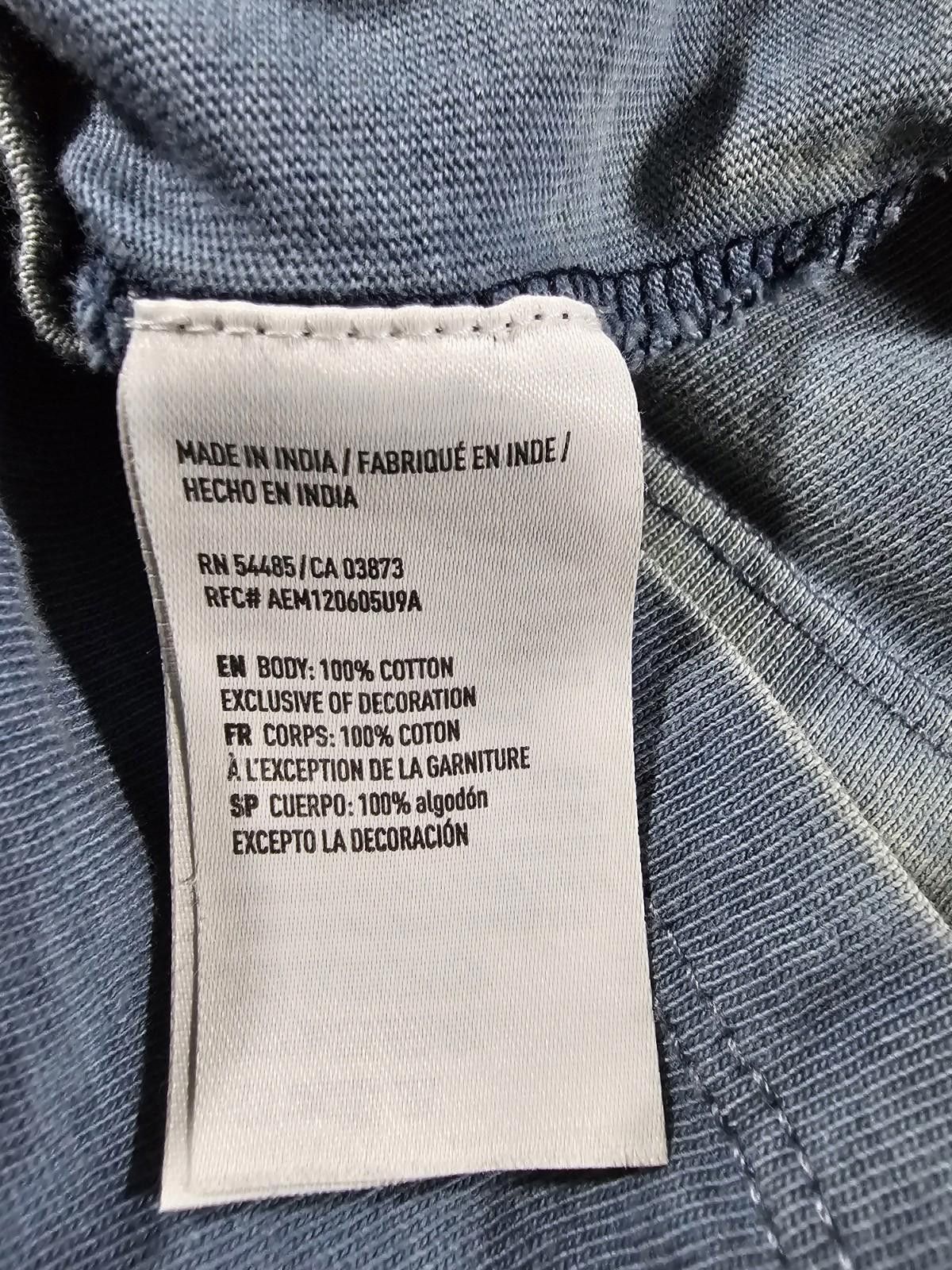 American Eagle Outfitters American Eagle Indigo Blue Tshirt M Size US M / EU 48-50 / 2 - 7 Thumbnail