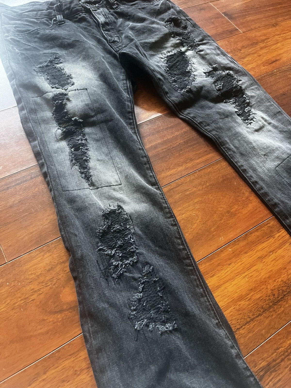 GOSTAR DE FUGA FUGA Destroyed slim bootcut Jeans Size US 30 / EU 46 - 5 Thumbnail