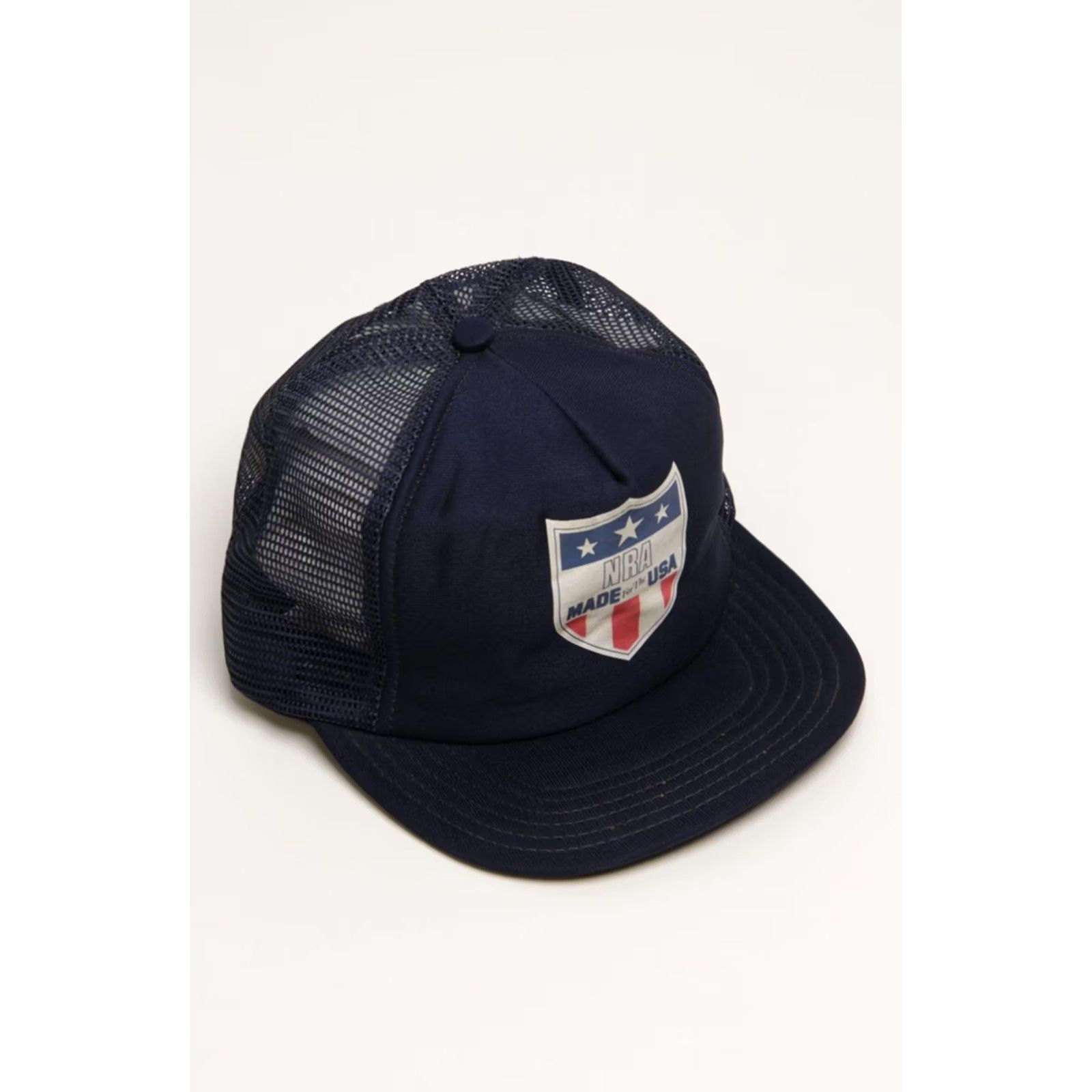 Vintage VINTAGE NRA Trucker Hat Navy Blue Size ONE SIZE - 2 Thumbnail