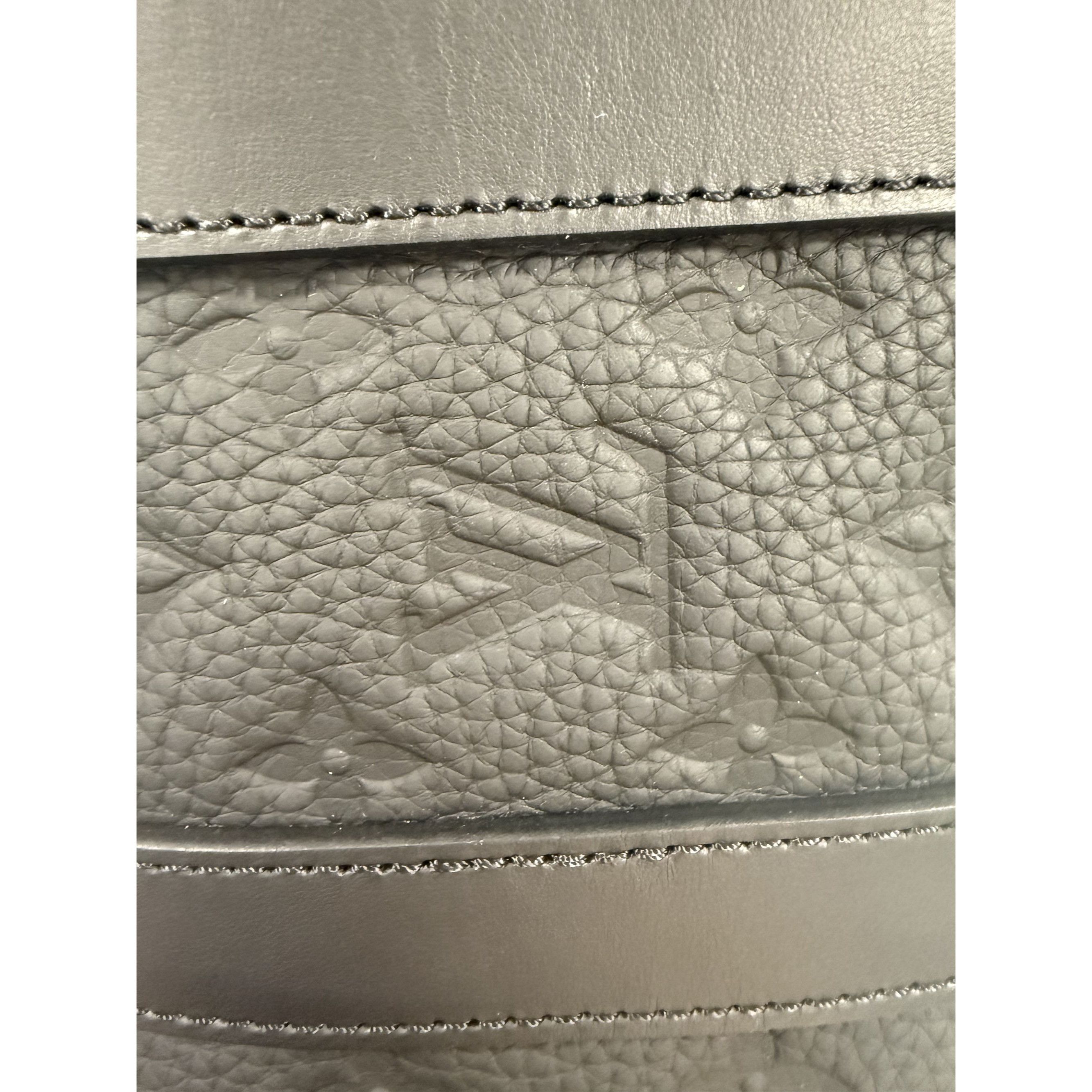Louis Vuitton Louis Vuitton Black Monogram Embossed Leather Mini Duffel Ba Size ONE SIZE - 8 Thumbnail