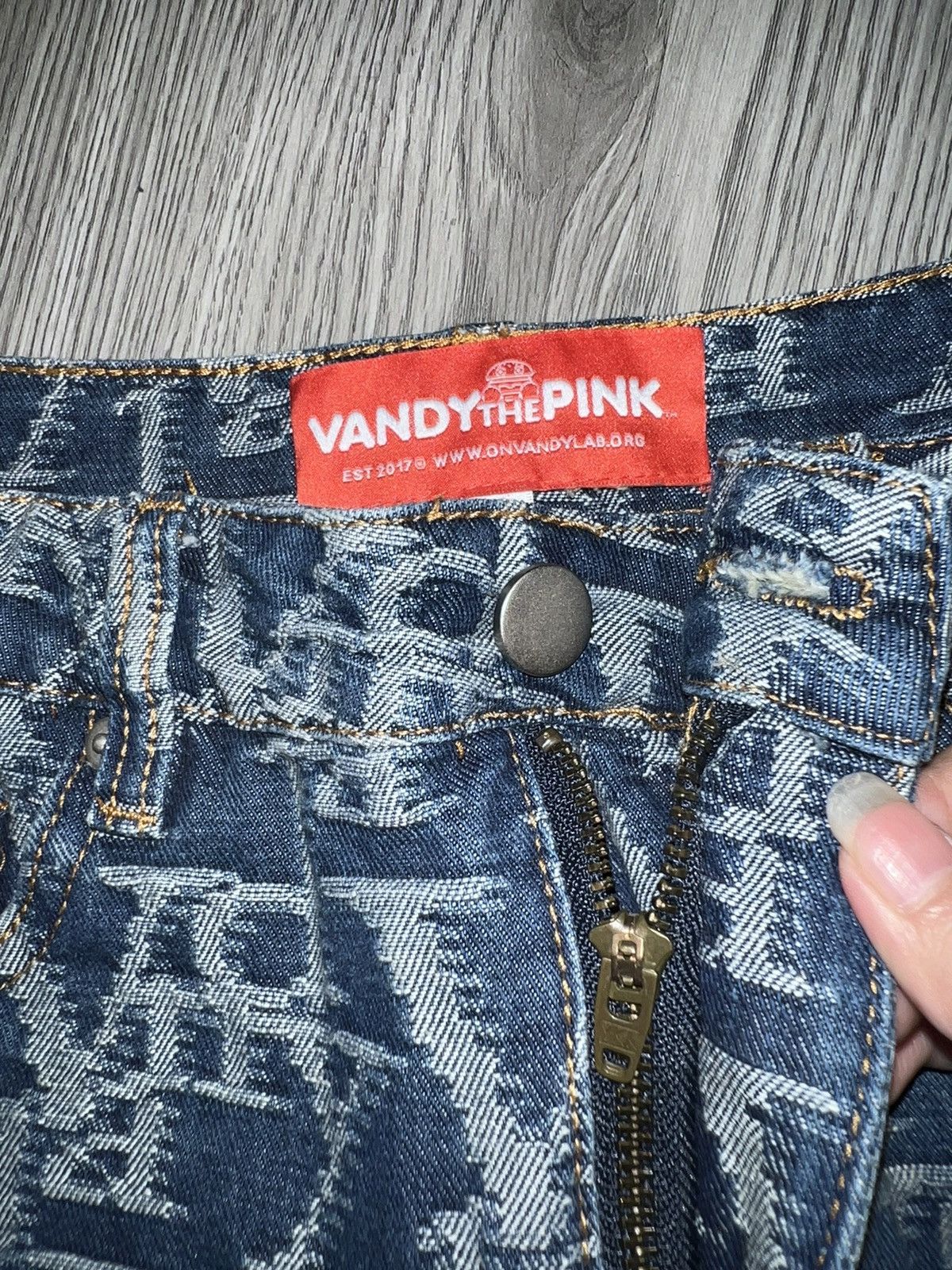 Vandy The Pink Vandy The Pink monogram denim skirt 💙🦋 Size 26" / US 2 / IT 38 - 7 Thumbnail