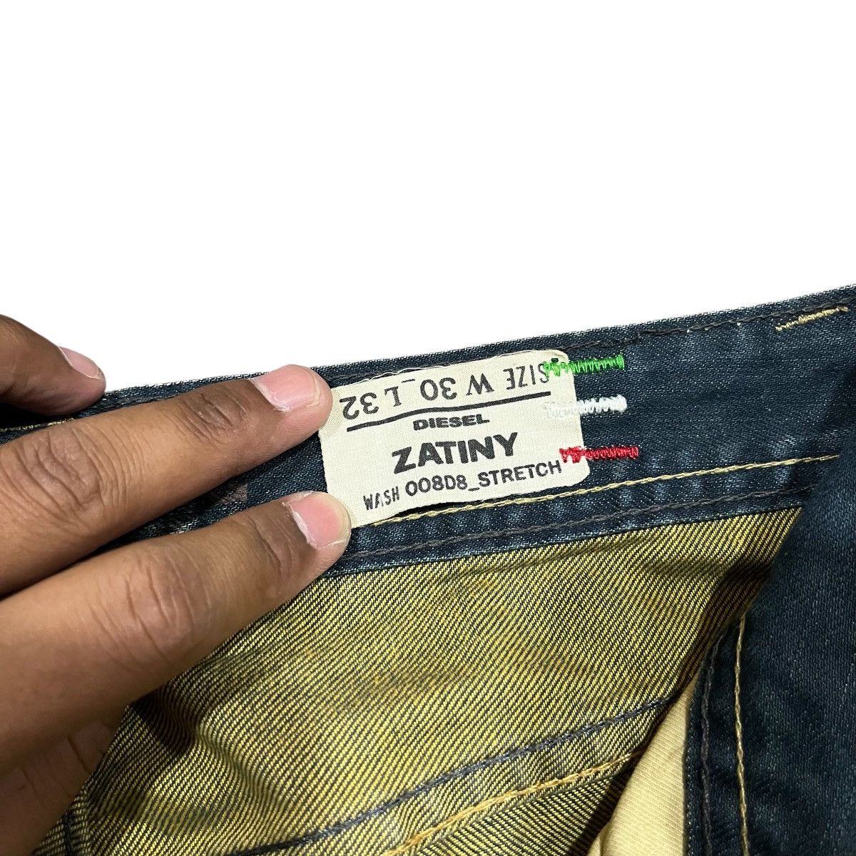 Diesel Black Gold Distressed Diesel Mod Zatiny Denim Pant 30x32 Size US 28 / EU 44 - 14 Thumbnail