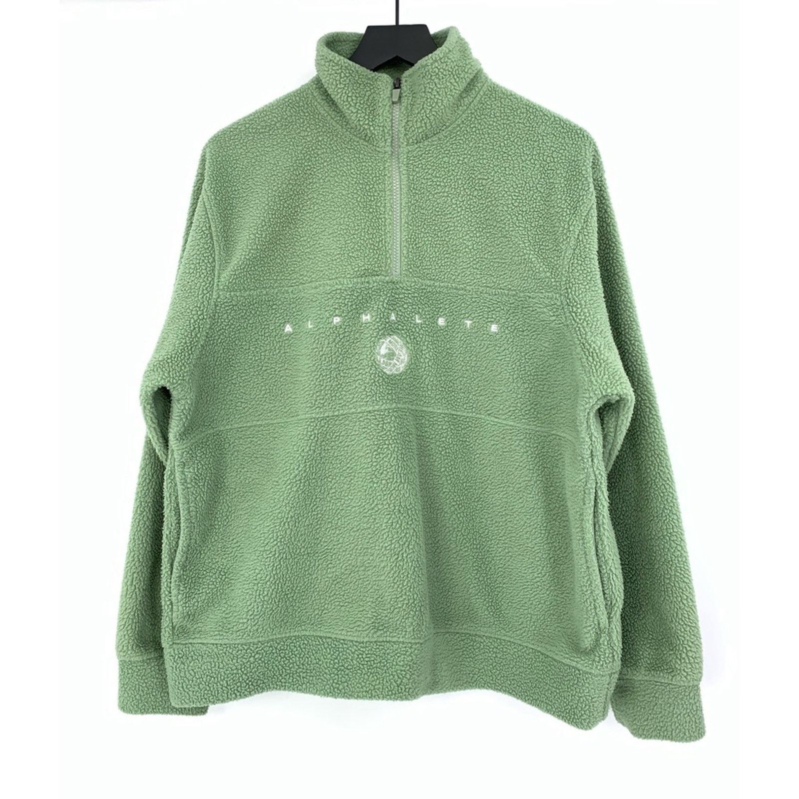 Alphalete Athletics ALPHALETE King Quarter Zip Fleece Sweatshirt Light Green M Size US M / EU 48-50 / 2 - 2 Thumbnail