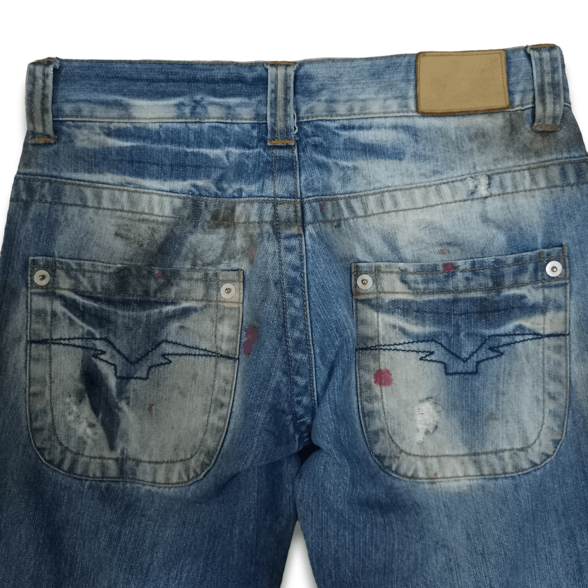 Japanese Brand Vintage Japanese Brand Paint Splatters Grunge Flare Jeans Size US 31 - 7 Thumbnail
