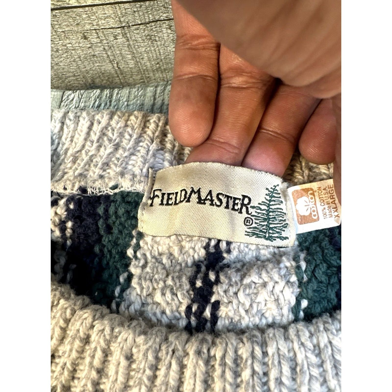 Coogi VINTAGE FieldMaster Sweater XXL Striped Knit Coogi Style Textured Pullover Mens Size US XXL / EU 58 / 5 - 2 Thumbnail
