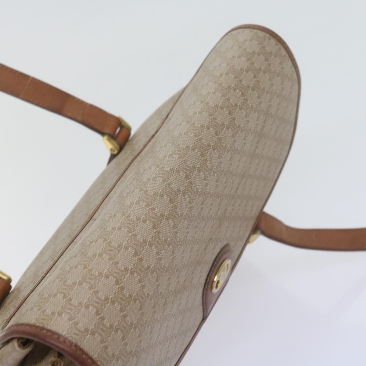 Celine CELINE Macadam Canvas Shoulder Bag Beige Size ONE SIZE - 6 Thumbnail