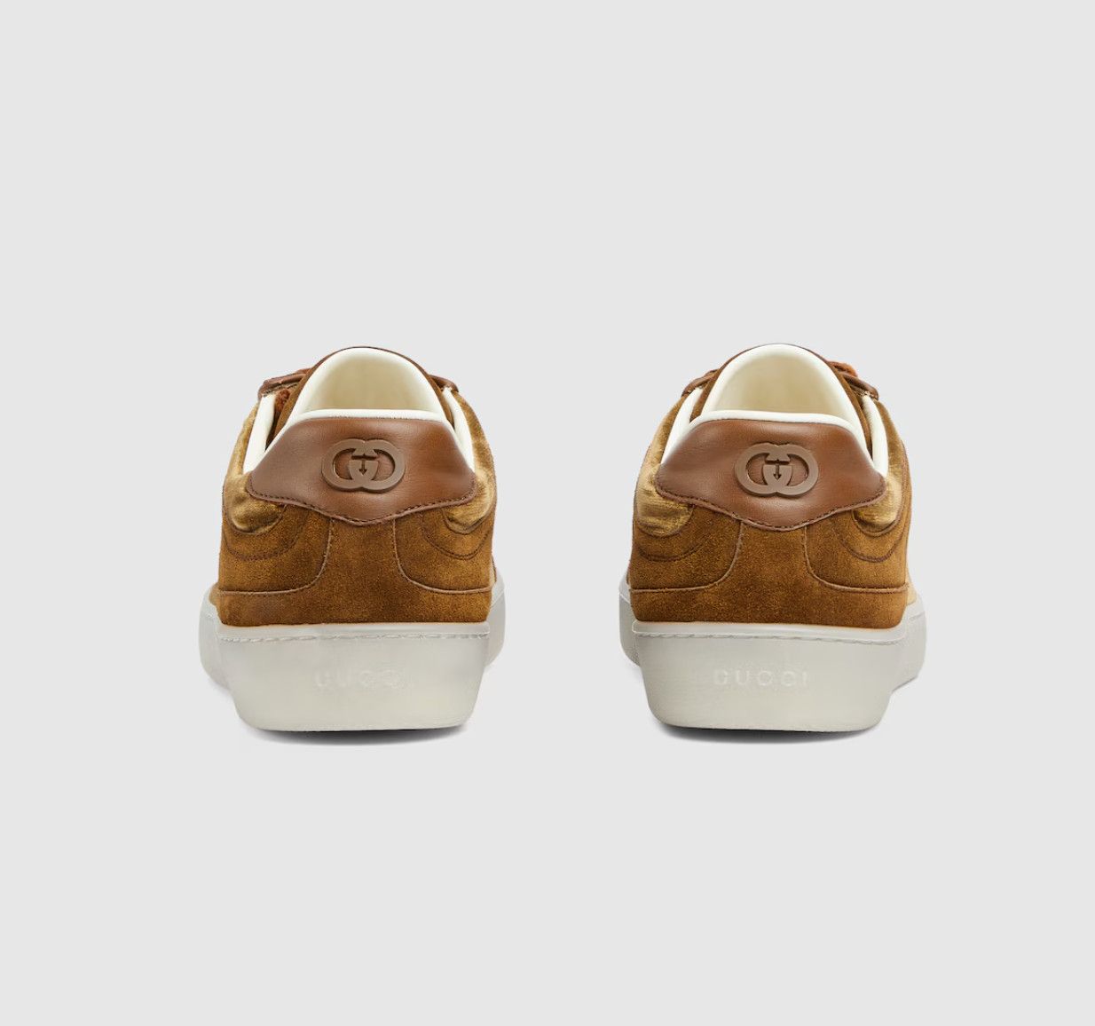 Gucci oc11z0526 Women's G75 Low-Top Sneakers in Brown Size US 6 / IT 36 - 4 Thumbnail