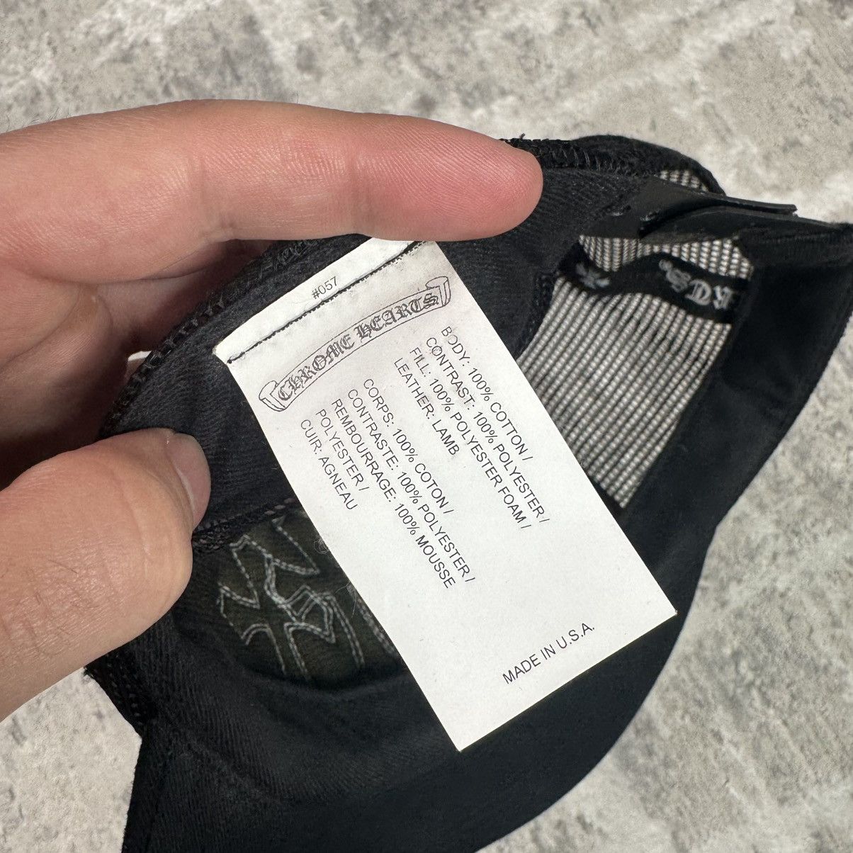 Chrome Hearts Cemetery cross patch trucker hat Size ONE SIZE - 9 Thumbnail