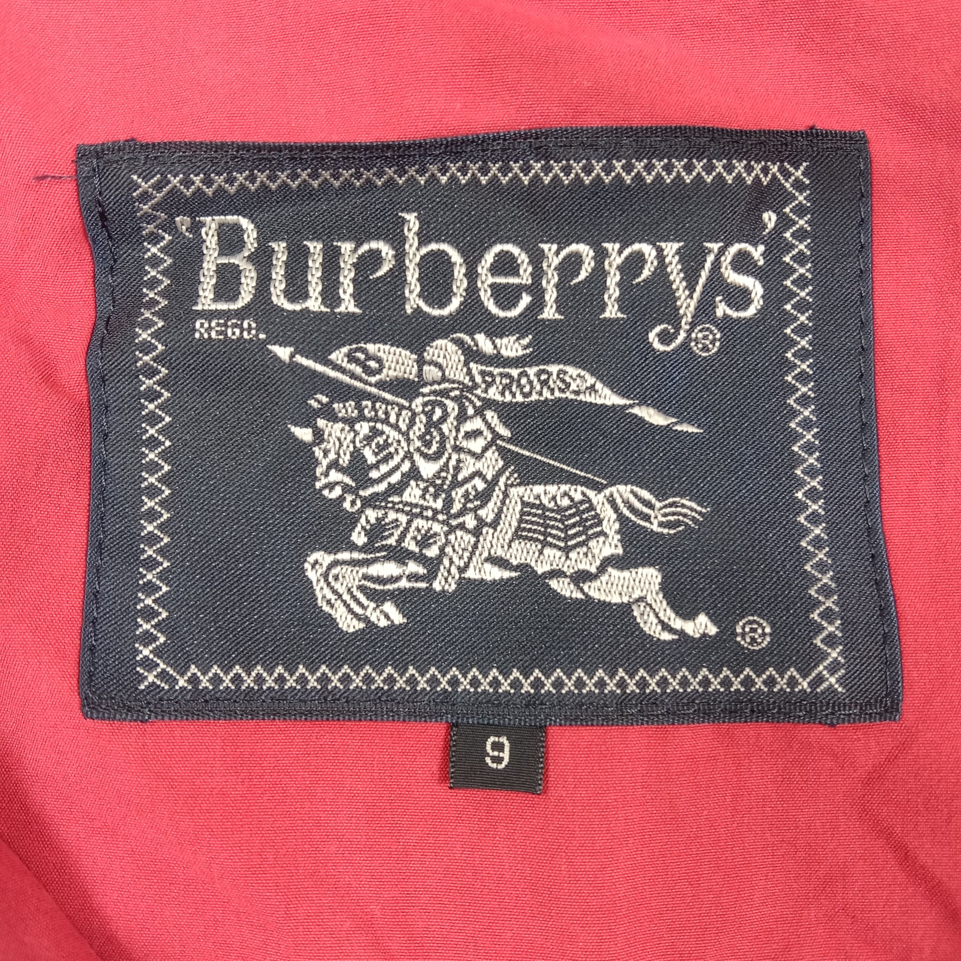 Burberry Burberrys' Lightweight Red Anorak Retro Jacket C274N5 Size US L / EU 52-54 / 3 - 6 Thumbnail