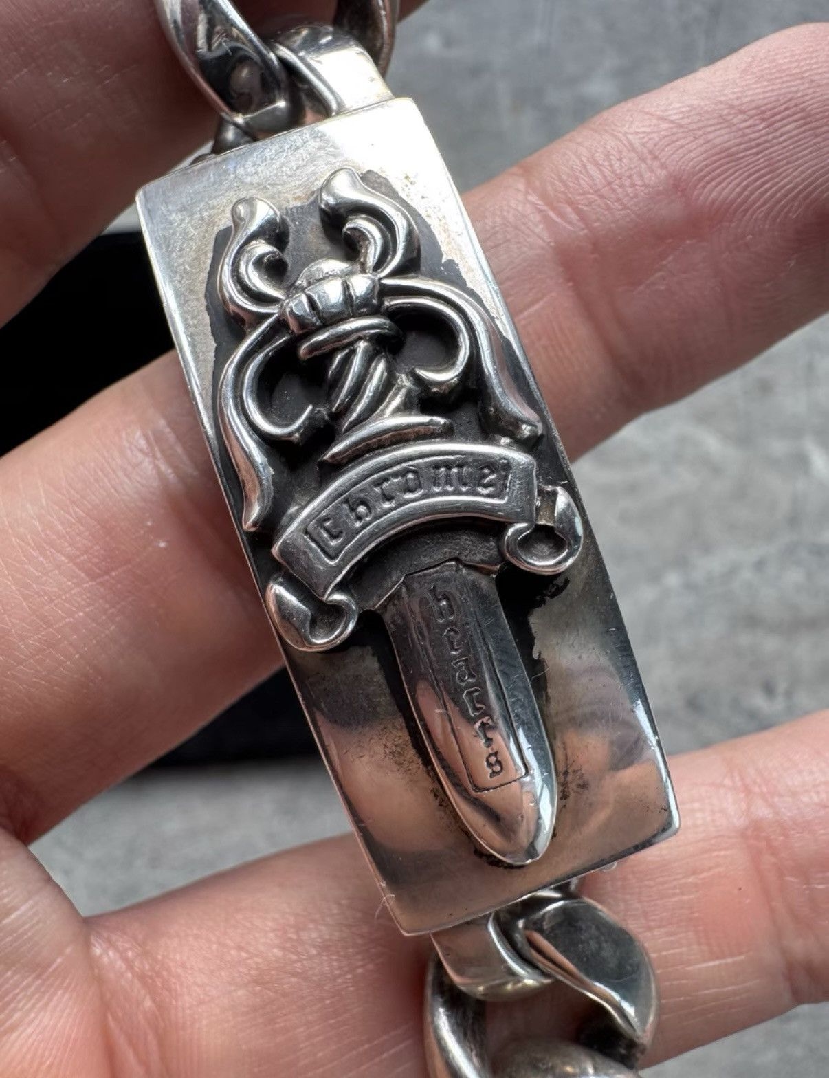 Chrome Hearts Chrome Hearts Sword Lobster Clasp ID Bracelet Size ONE SIZE - 4 Thumbnail