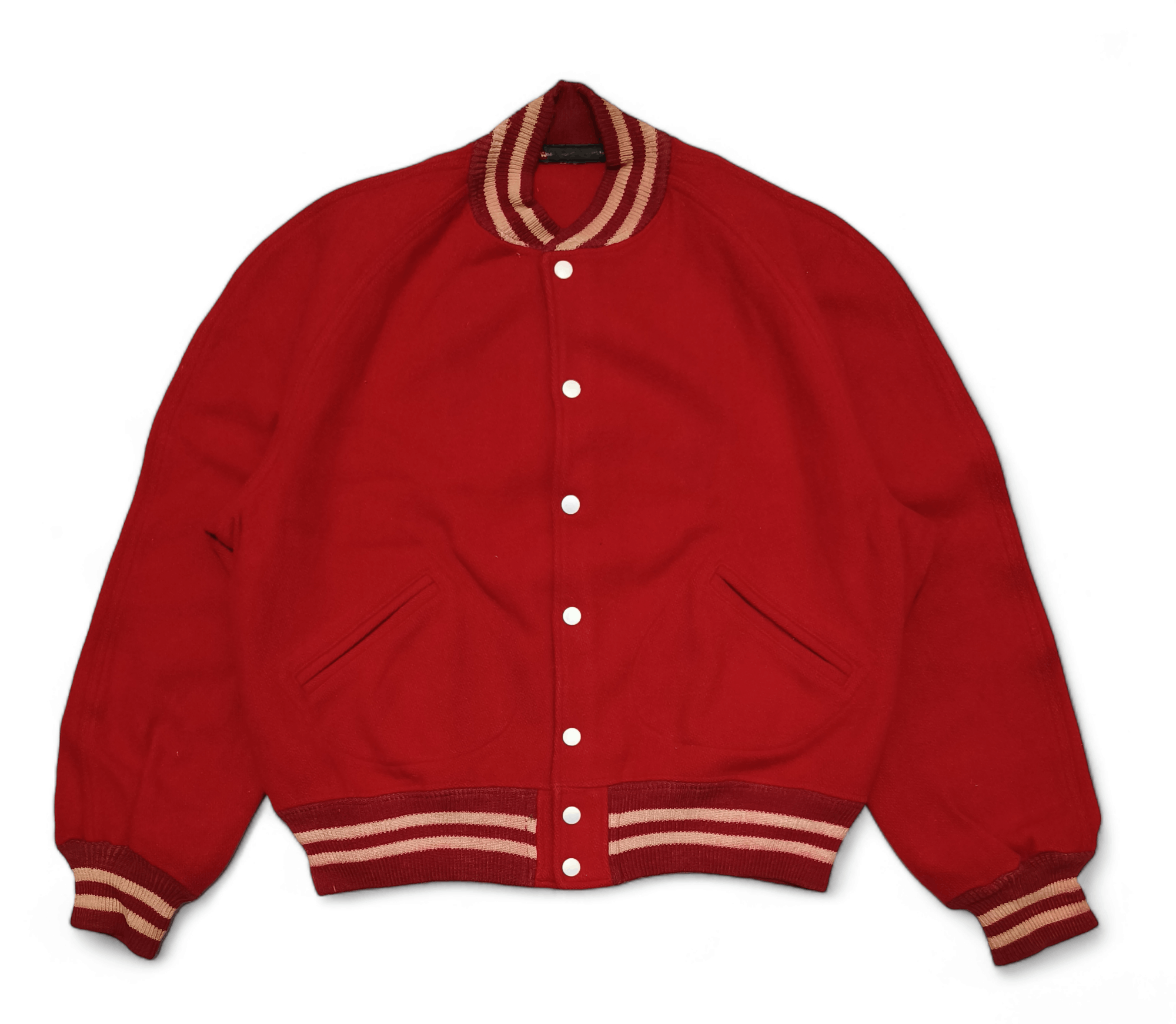 Vintage Vintage 40s Butwin Temptaste Brand Meats Letterman Jacket Size US M / EU 48-50 / 2 - 2 Thumbnail