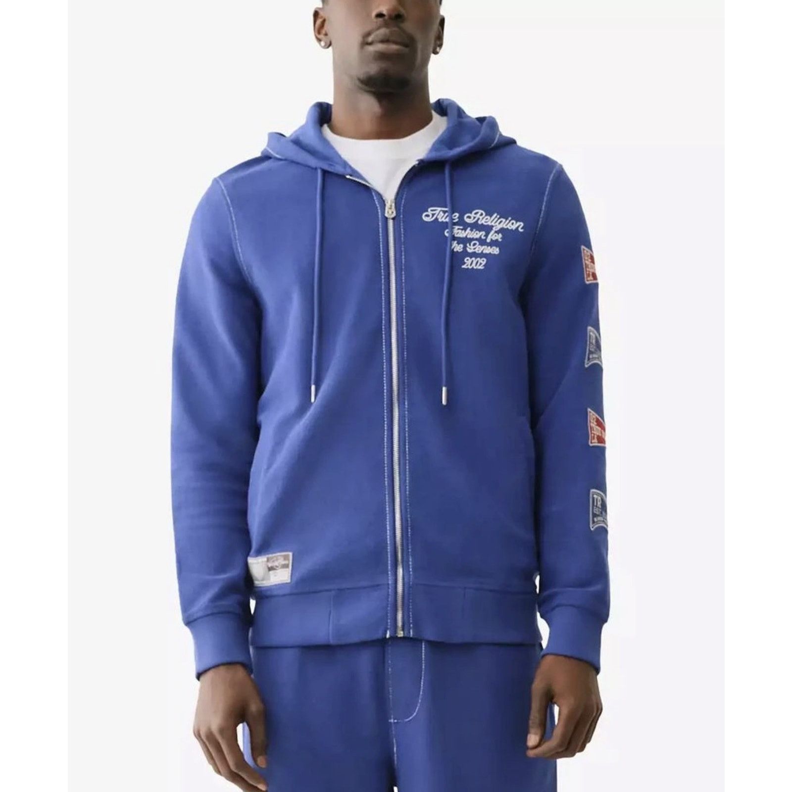 True Religion True Religion Hoodie Large Blue Reverse Terry Zip Up NWT Size US L / EU 52-54 / 3 - 2 Thumbnail