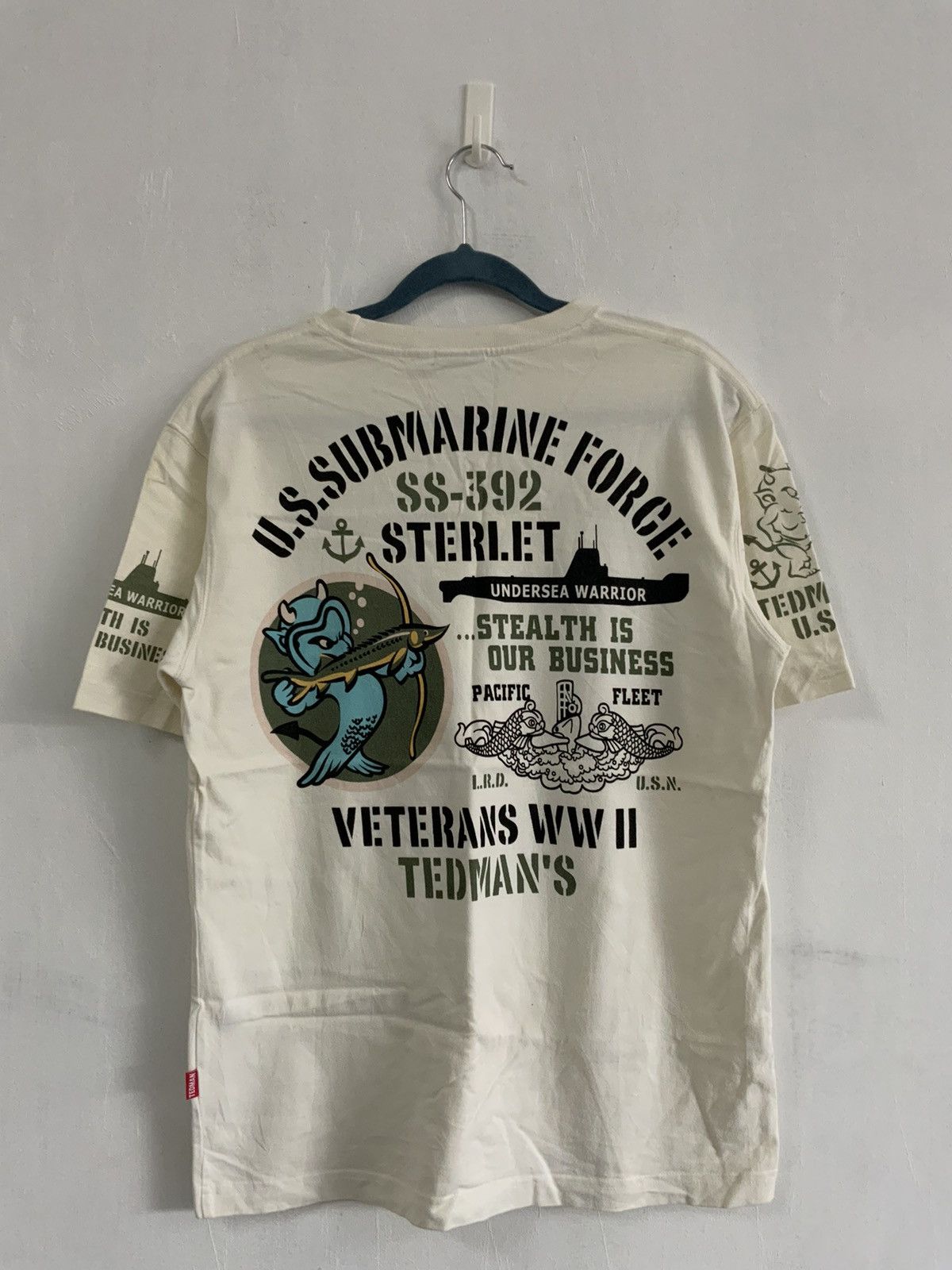 Tedman Vintage Tedman Loopwheel Rusty Stain USS Sterlet Tee Size US M / EU 48-50 / 2 - 1 Thumbnail