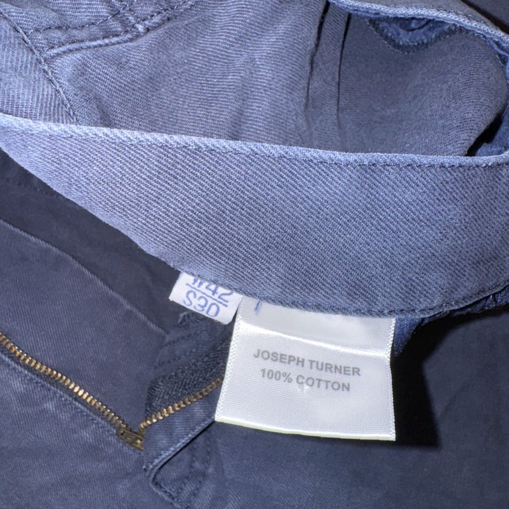 Joseph Joseph Turner Yorkshire Blue Jeans Men’s 42x30 Denim Cotton Regular Straight City London Pockets 8 leg 12.5 rise Good condition Mens Regular Jeans Size US 42 / EU 58 - 5 Thumbnail
