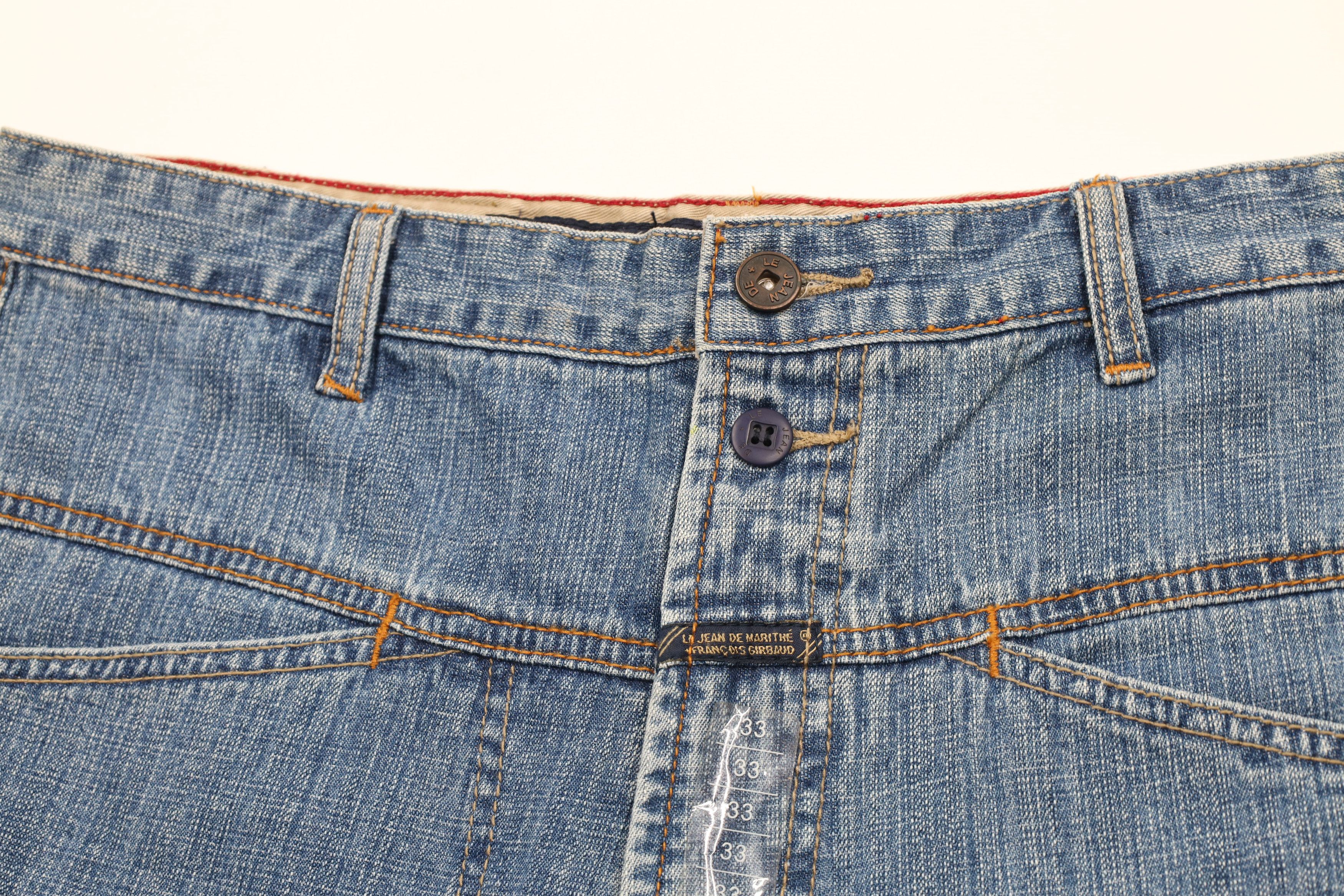 Marithe + Francois Girbaud × Vintage NOS Vintage 90s Marithe Francois Girbaud Denim Shorts Blue Size US 33 - 5 Thumbnail
