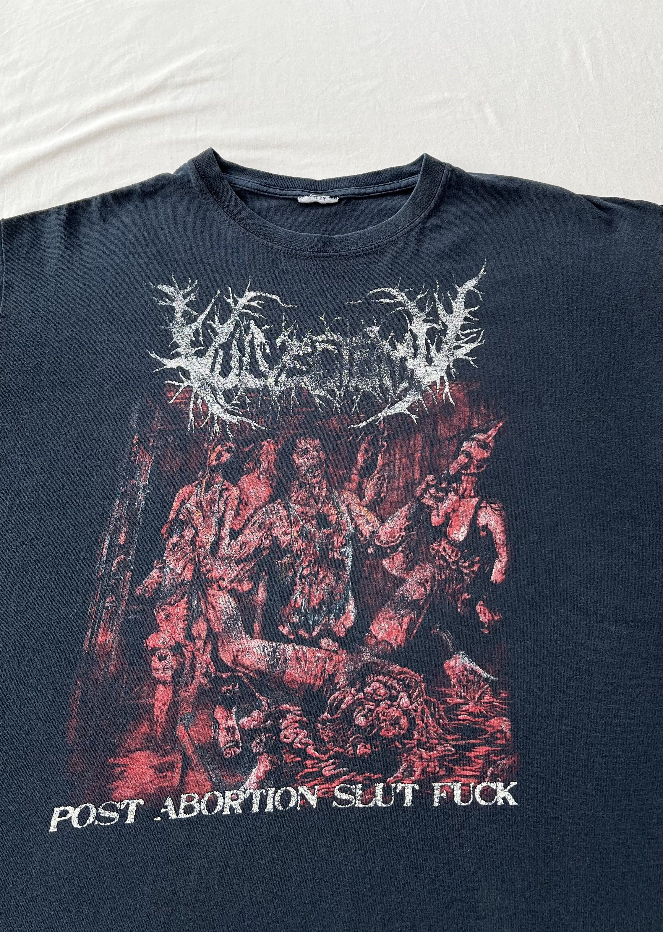 Band Tees Vintage 2000s Vulvectomy Post-Abortion Slut Fuck T-shirt Size US L / EU 52-54 / 3 - 5 Thumbnail